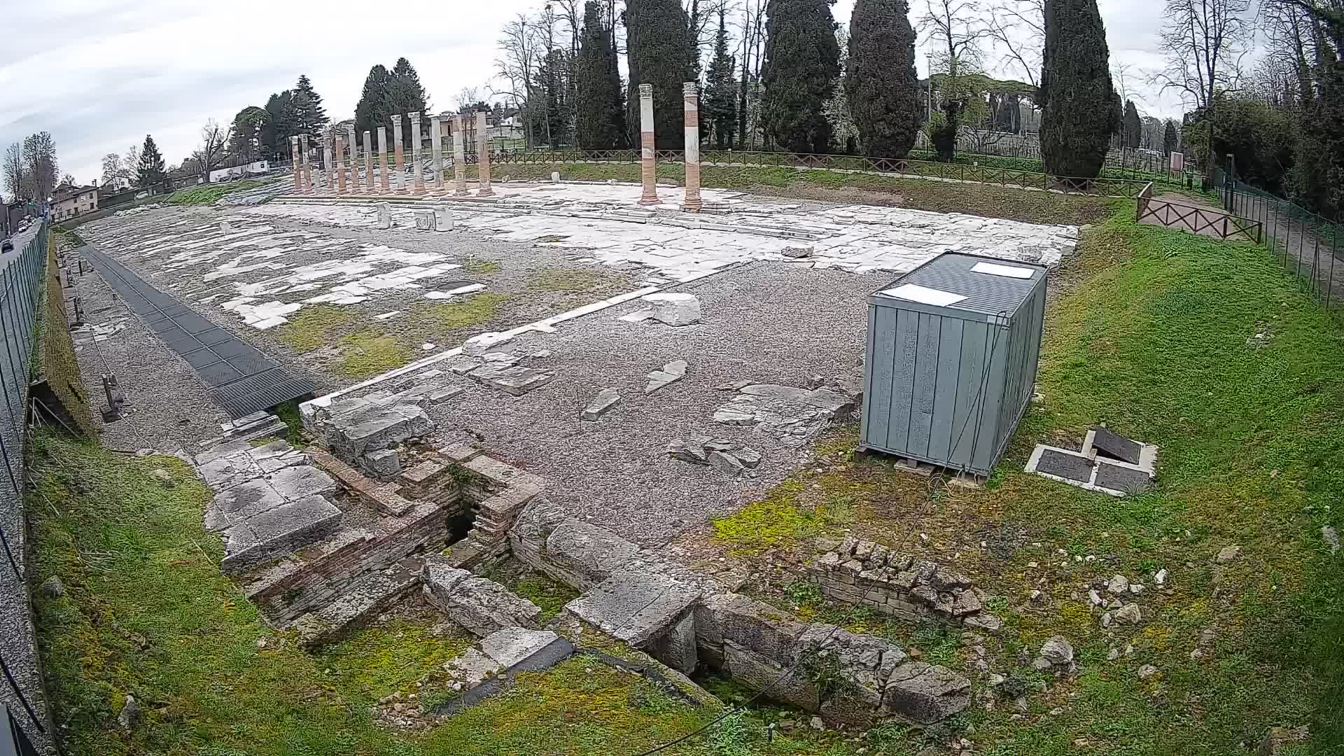 Webcam Foro Romano di Aquileia – Vista live sull’antico Foro