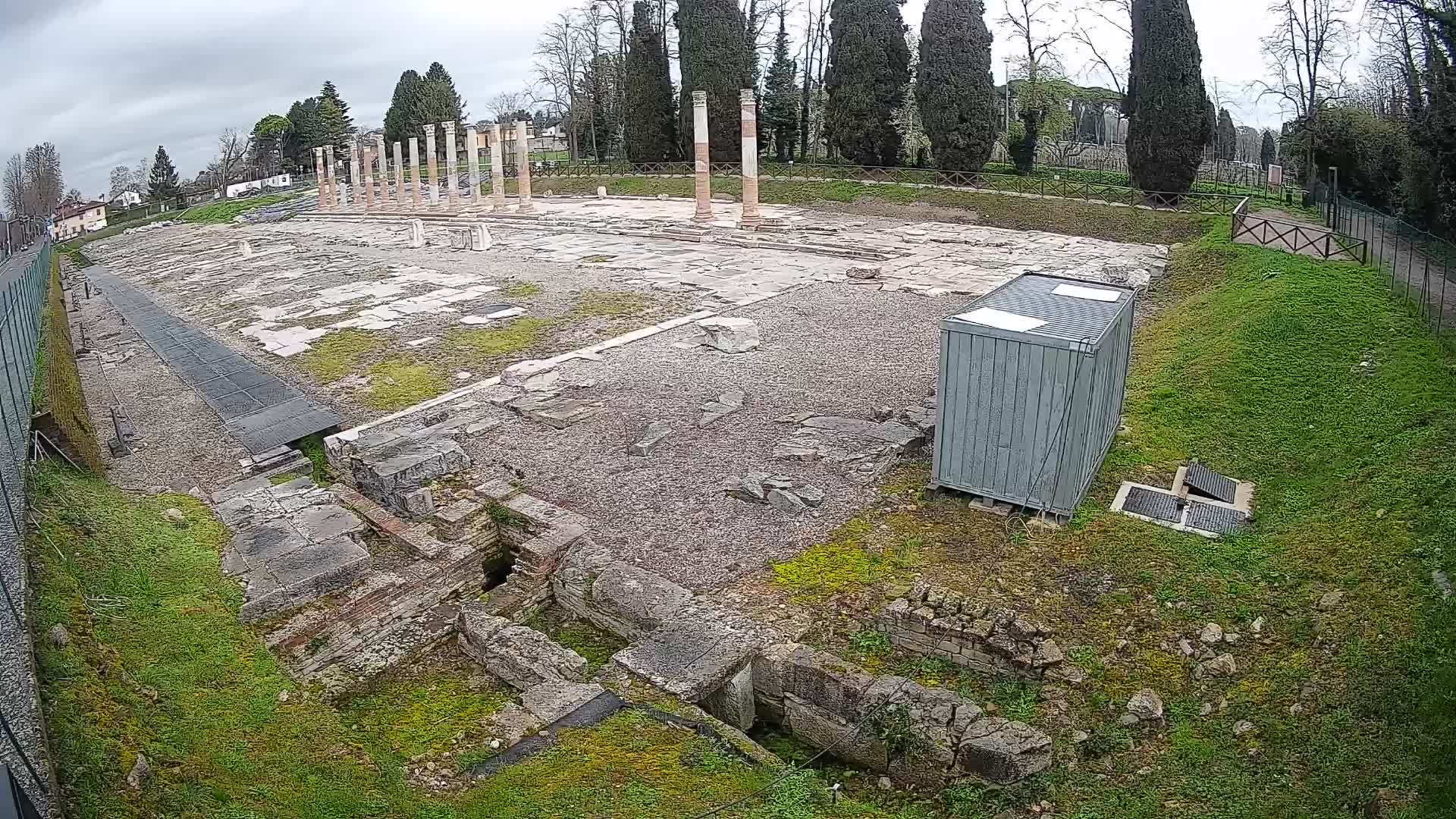 Webcam Foro Romano di Aquileia – Vista live sull’antico Foro