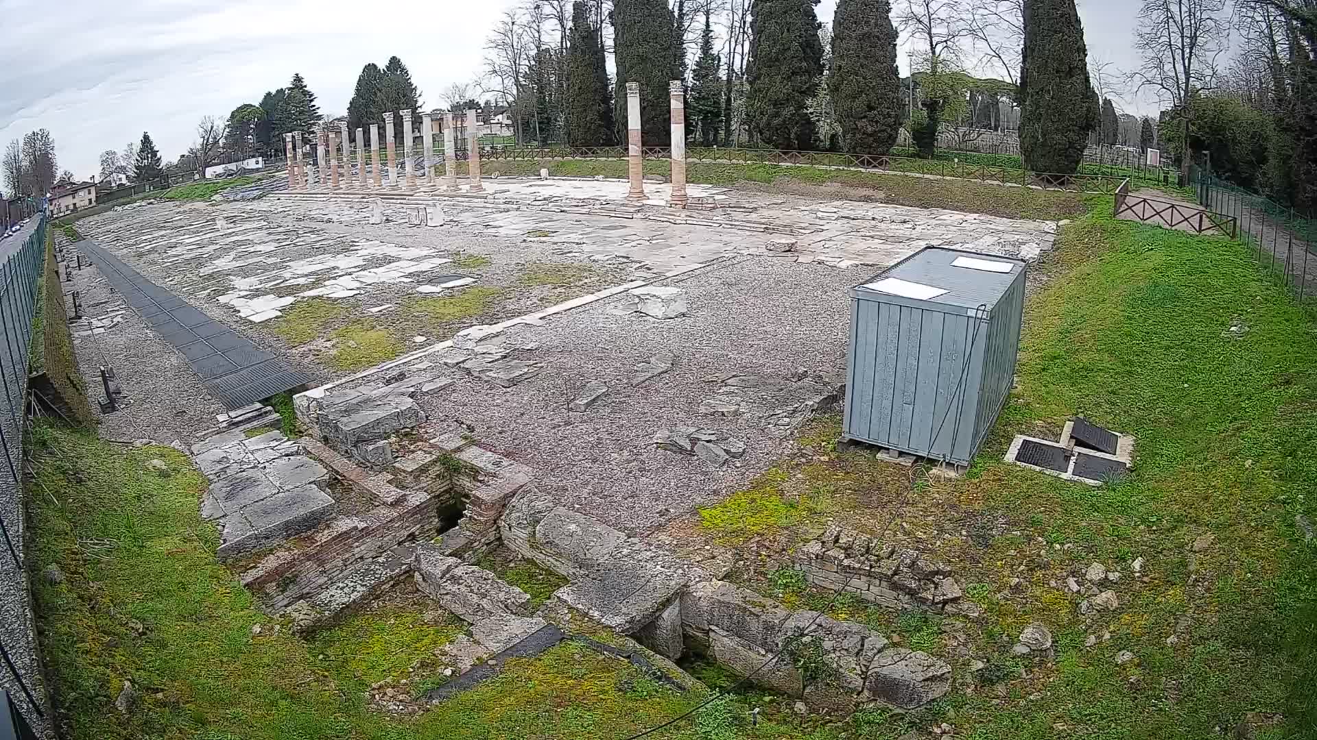 Webcam Foro Romano di Aquileia – Vista live sull’antico Foro