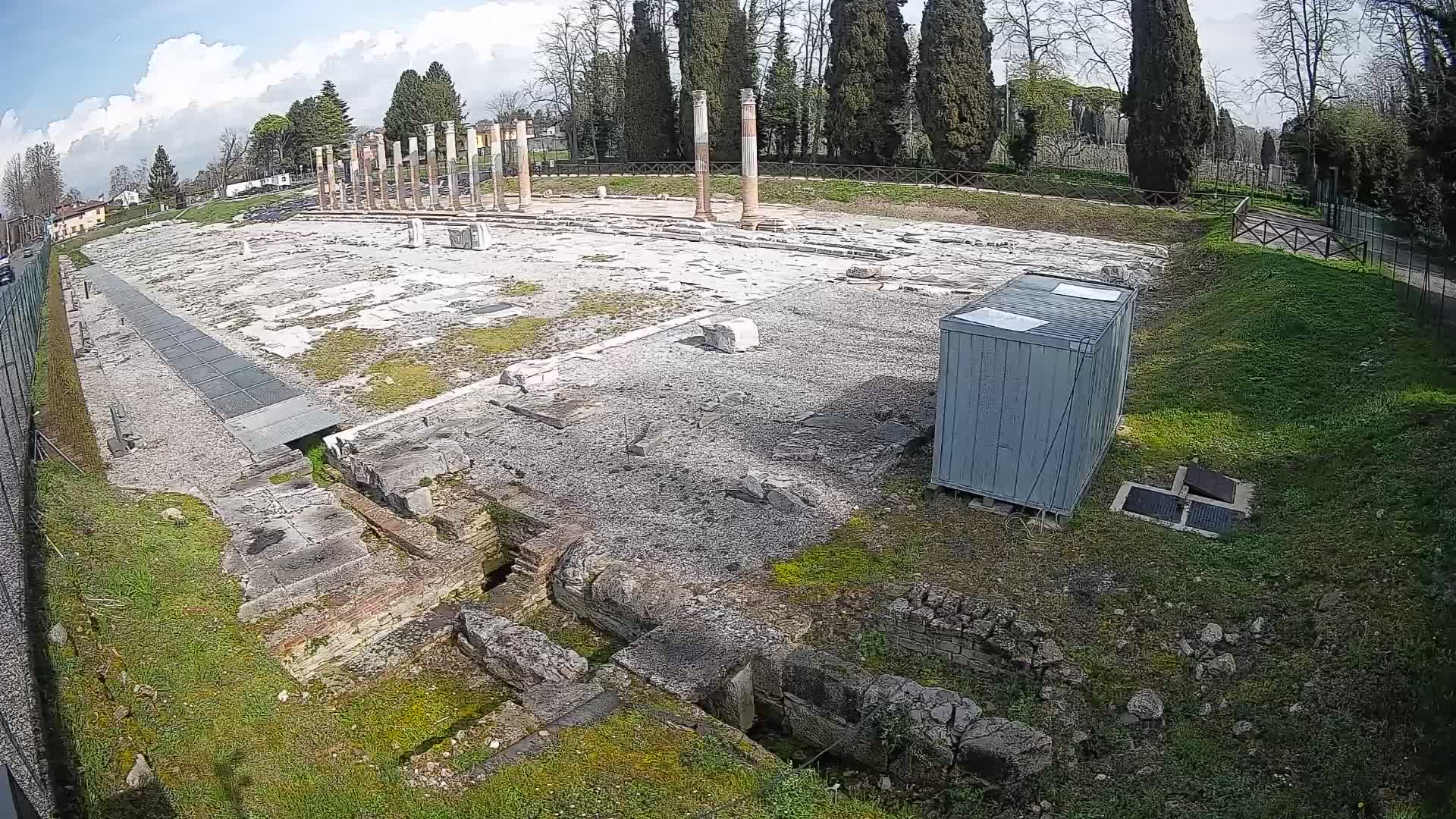 Webcam Forum Romanum von Aquileia – Liveblick auf das antike Zentrum