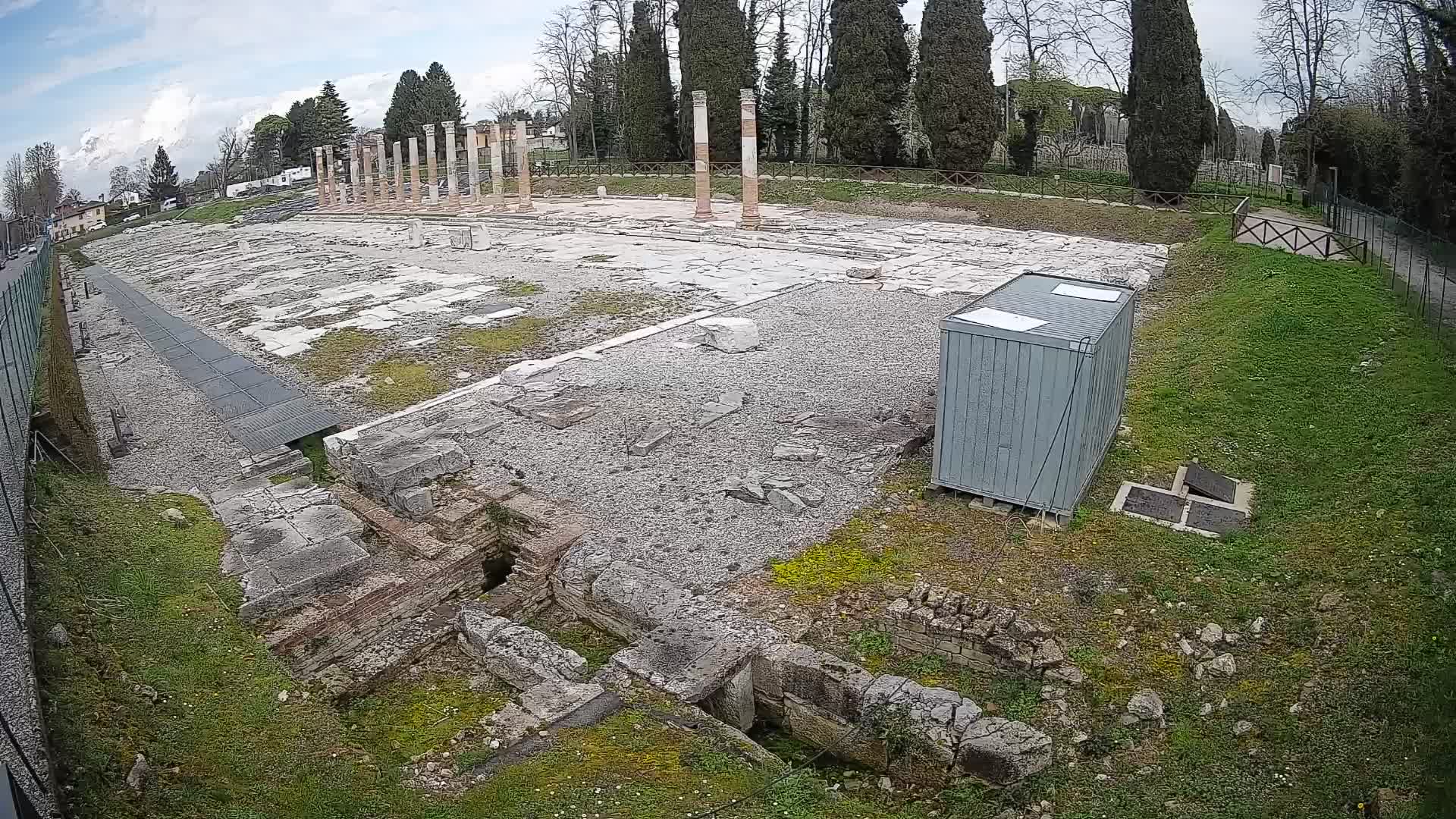 Webcam Foro Romano di Aquileia – Vista live sull’antico Foro