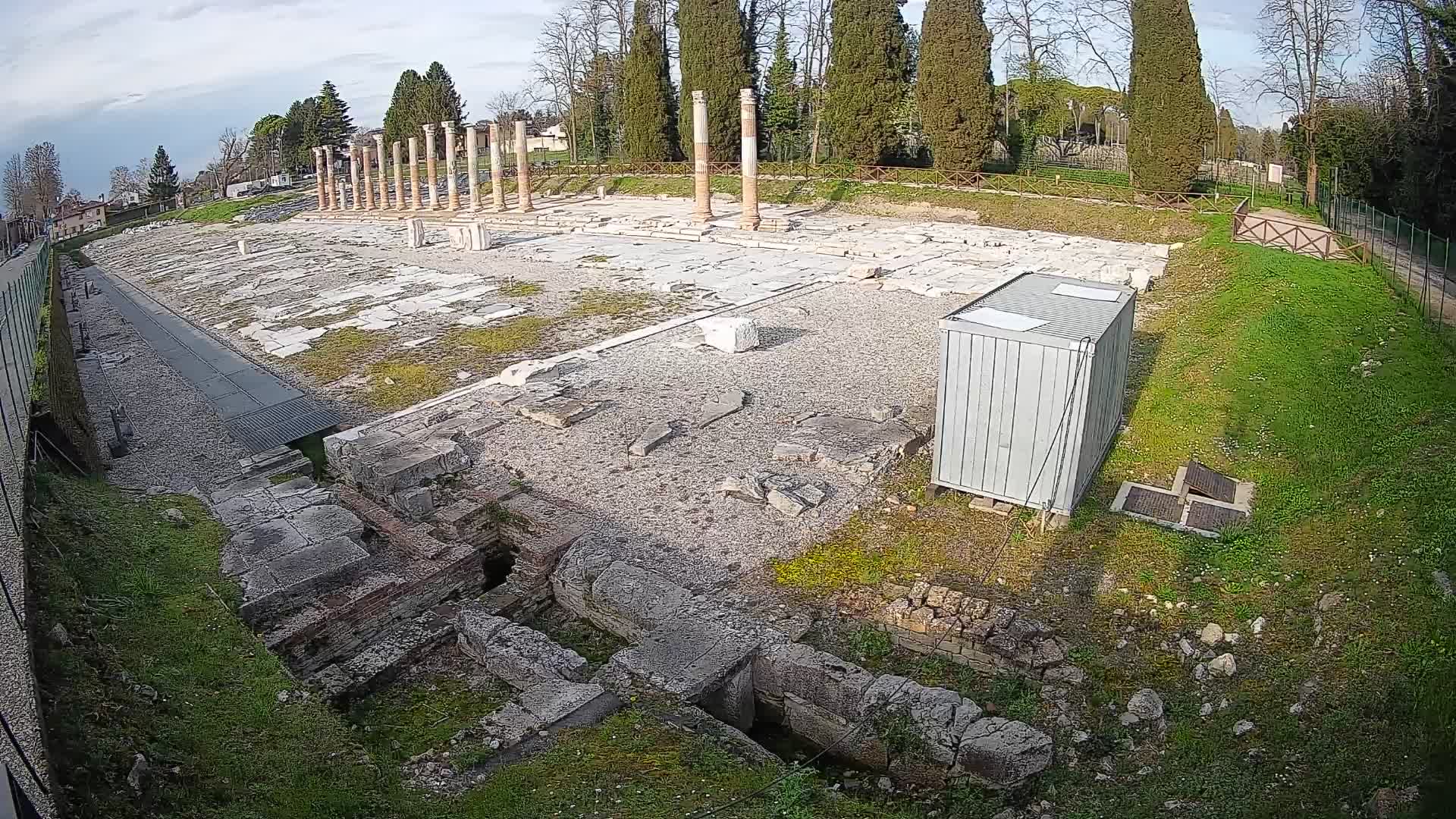 Webcam Forum Romanum von Aquileia – Liveblick auf das antike Zentrum