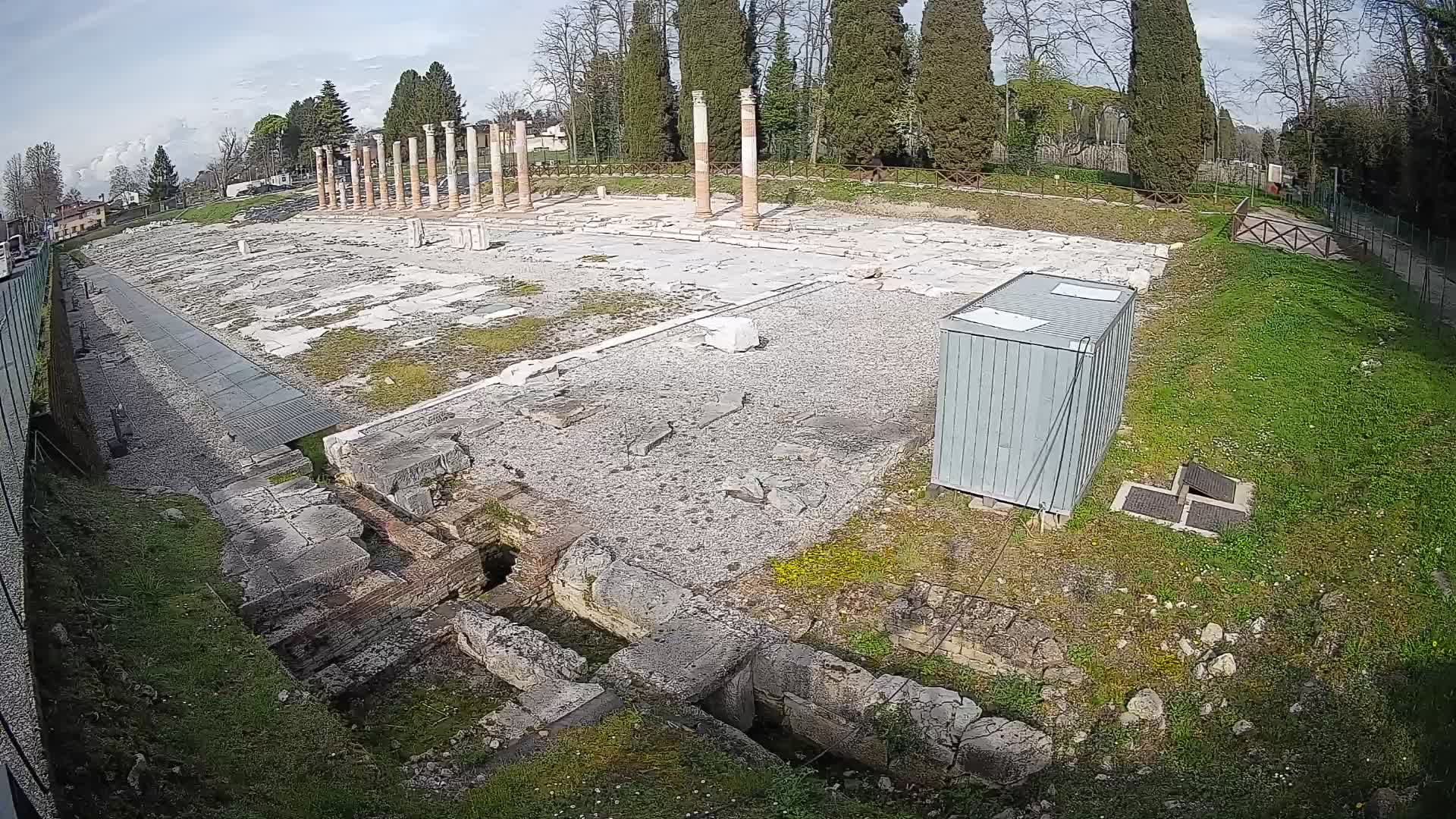 Webcam du Forum Romain d’Aquilée – Vue en direct du site antique