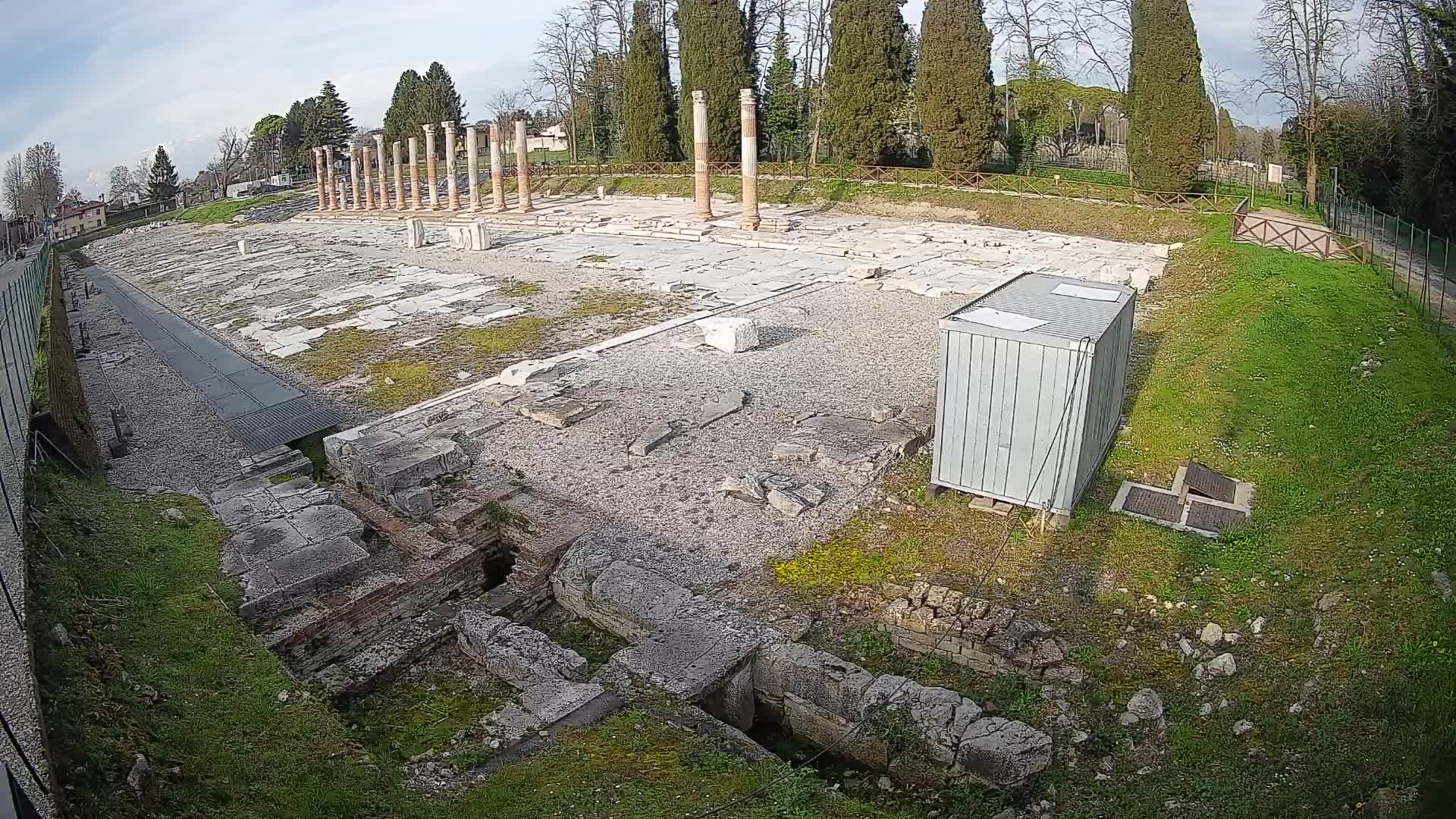 Webcam Forum Romanum von Aquileia – Liveblick auf das antike Zentrum