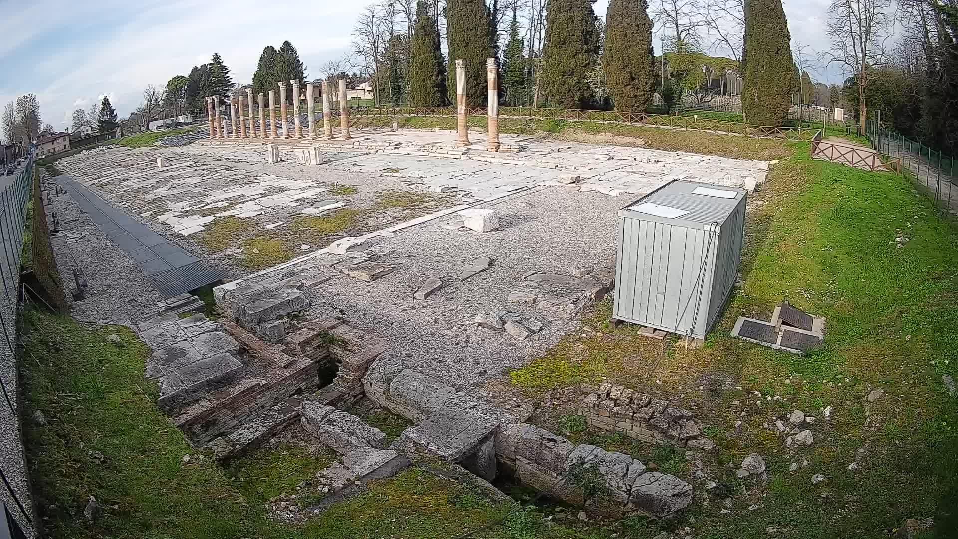 Webcam Foro Romano di Aquileia – Vista live sull’antico Foro