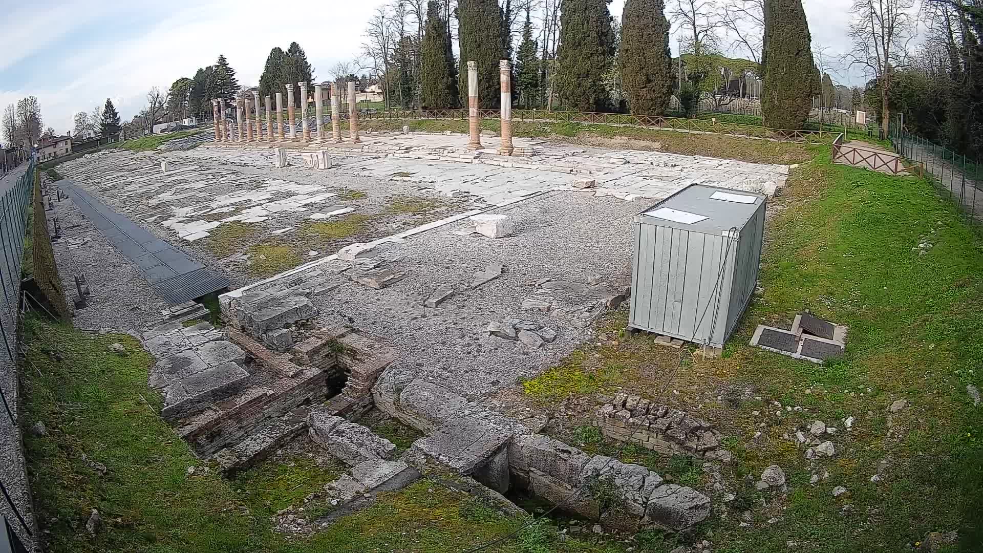 Webcam Foro Romano di Aquileia – Vista live sull’antico Foro