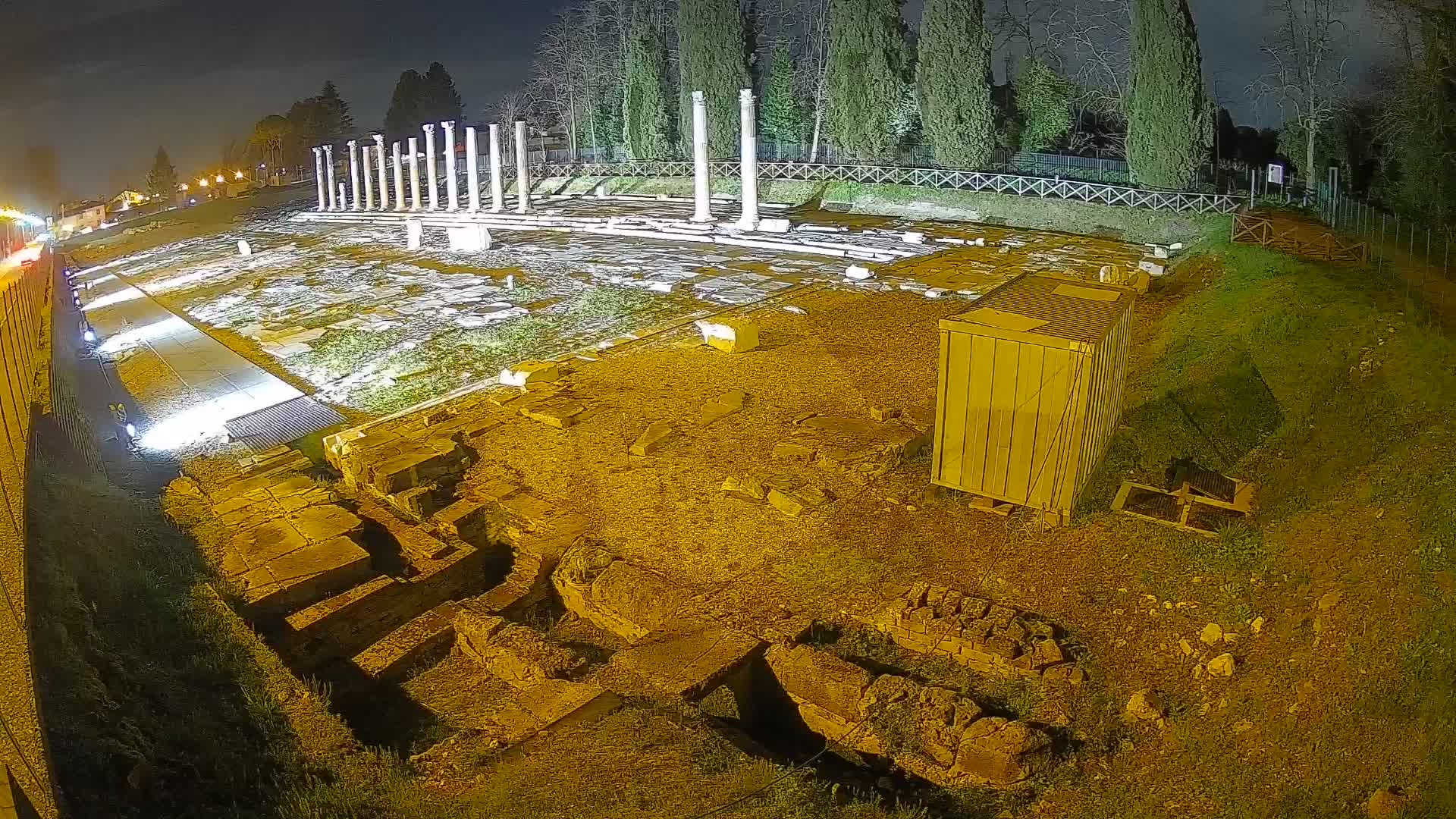 Webcam Foro Romano di Aquileia – Vista live sull’antico Foro