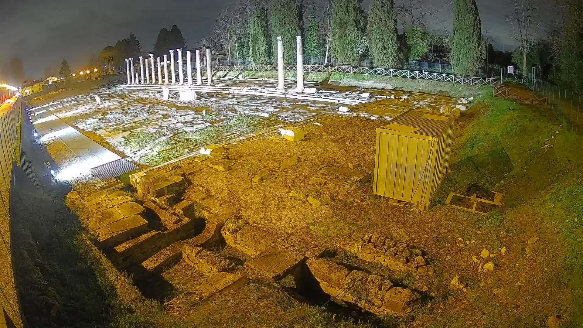Webcam Foro Romano di Aquileia – Vista live sull’antico Foro