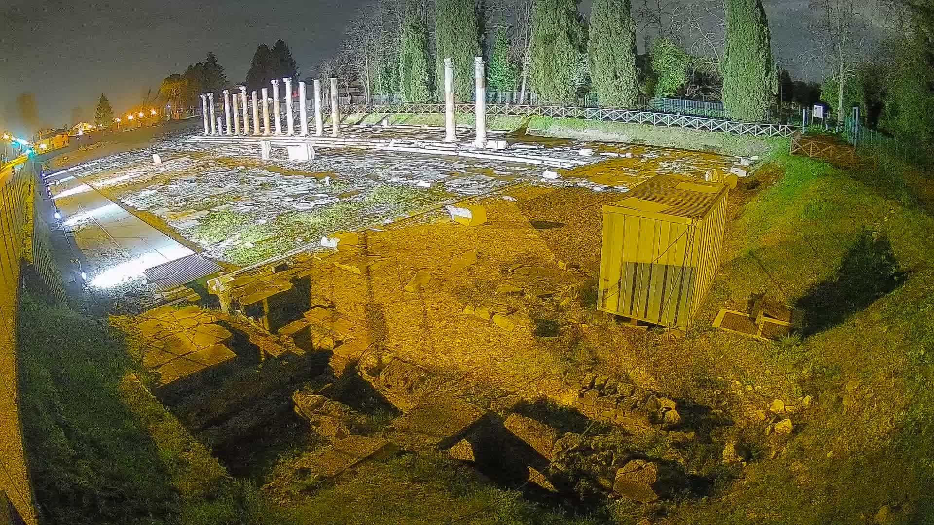 Webcam Foro Romano di Aquileia – Vista live sull’antico Foro