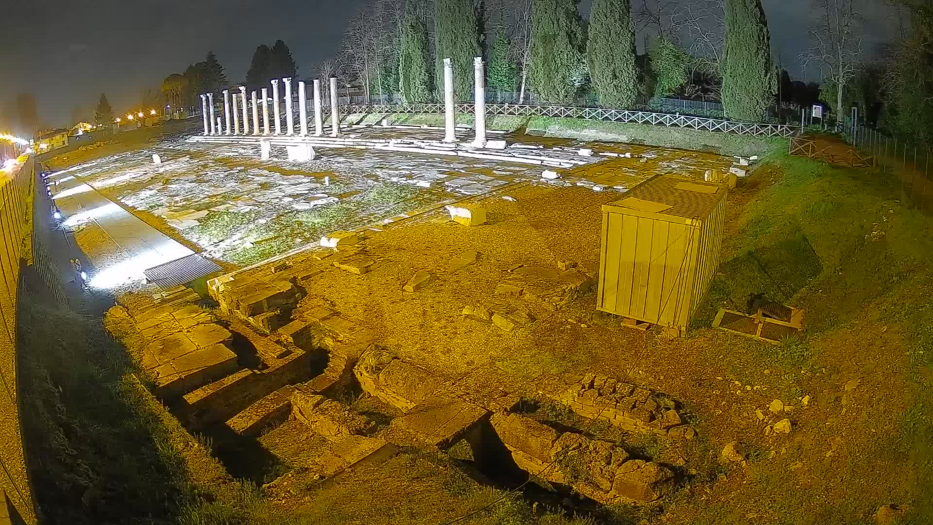 Webcam Foro Romano de Aquileia – Vista en vivo del Foro Romano