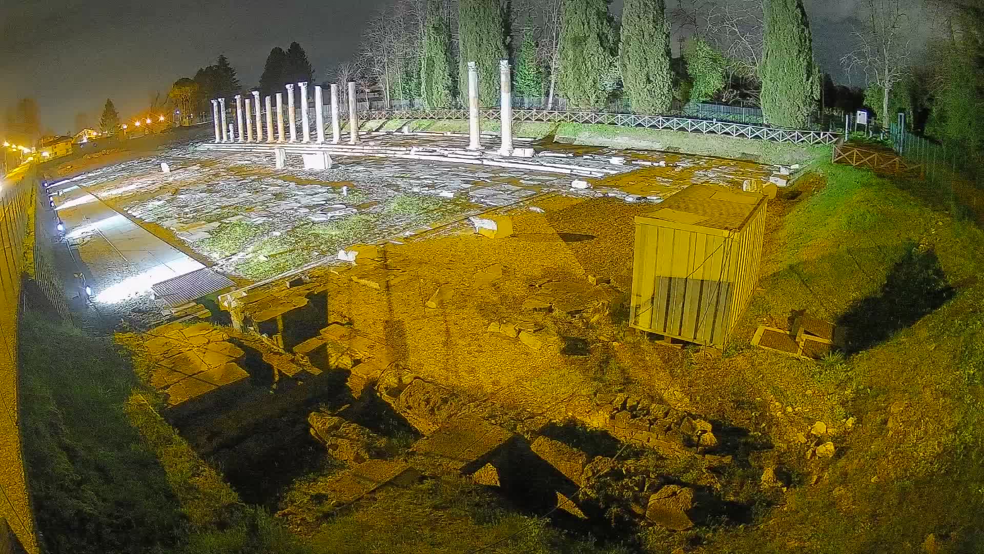 Webcam Foro Romano di Aquileia – Vista live sull’antico Foro