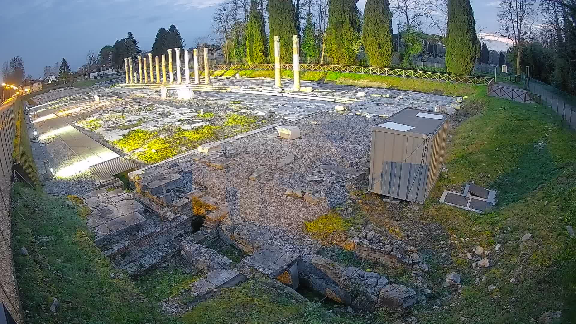 Webcam Foro Romano di Aquileia – Vista live sull’antico Foro