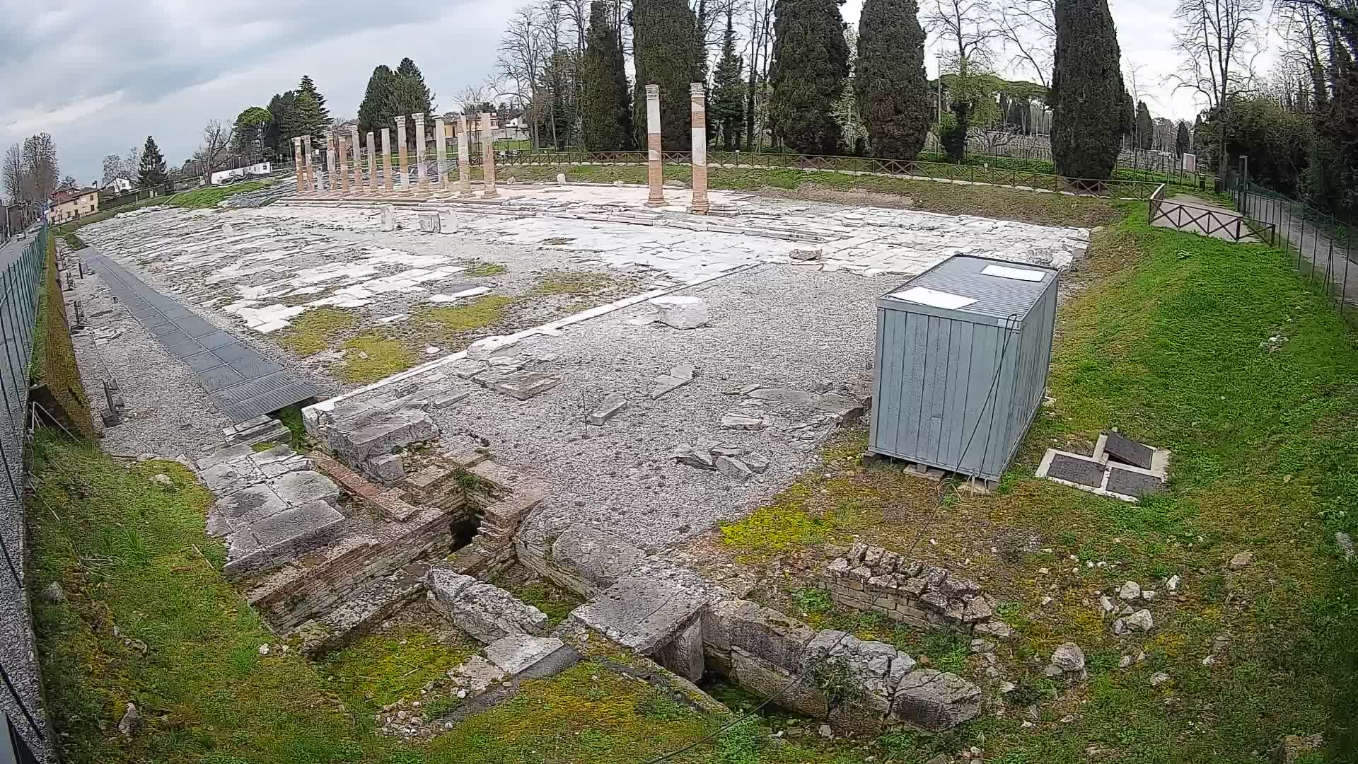 Webcam Foro Romano di Aquileia – Vista live sull’antico Foro