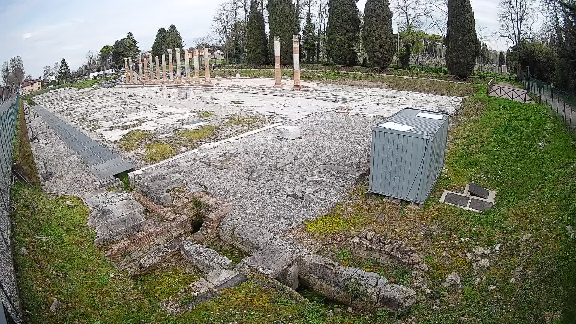 Webcam Foro Romano de Aquileia – Vista en vivo del Foro Romano
