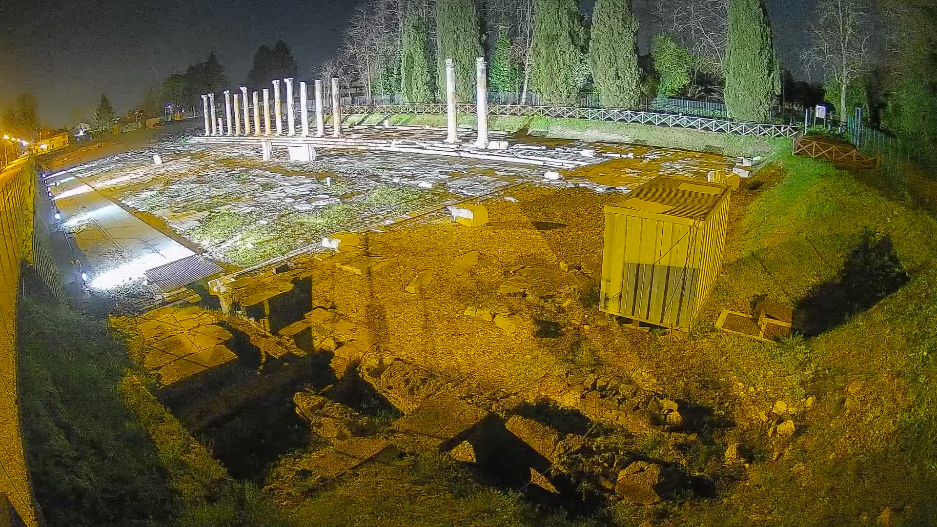 Webcam Foro Romano de Aquileia – Vista en vivo del Foro Romano