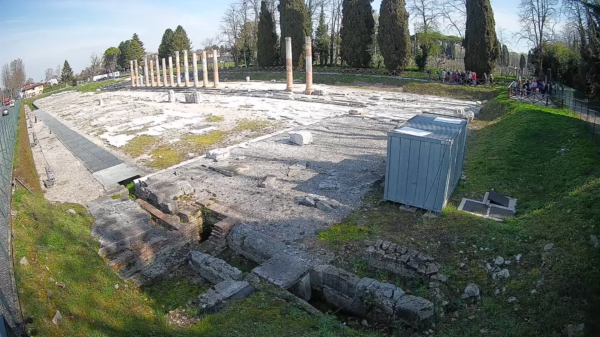 Webcam du Forum Romain d’Aquilée – Vue en direct du site antique