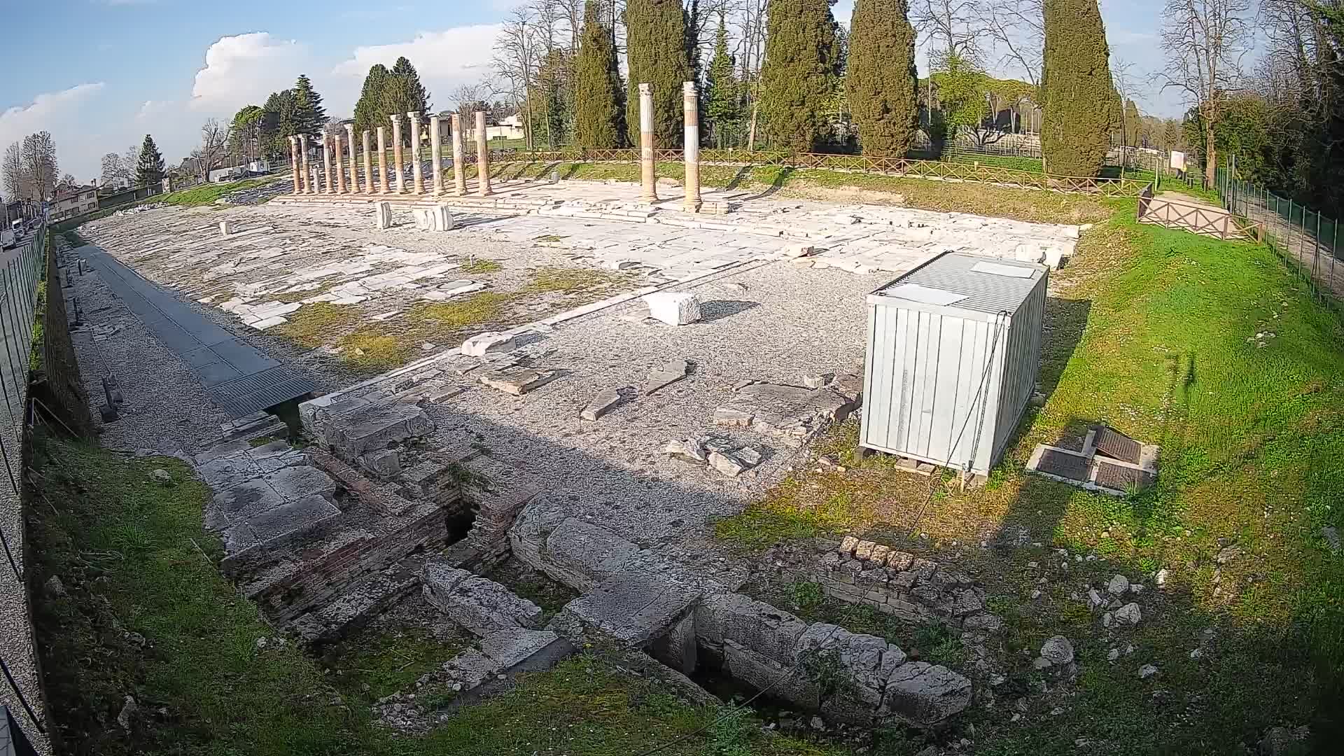 Webcam Forum Romanum von Aquileia – Liveblick auf das antike Zentrum