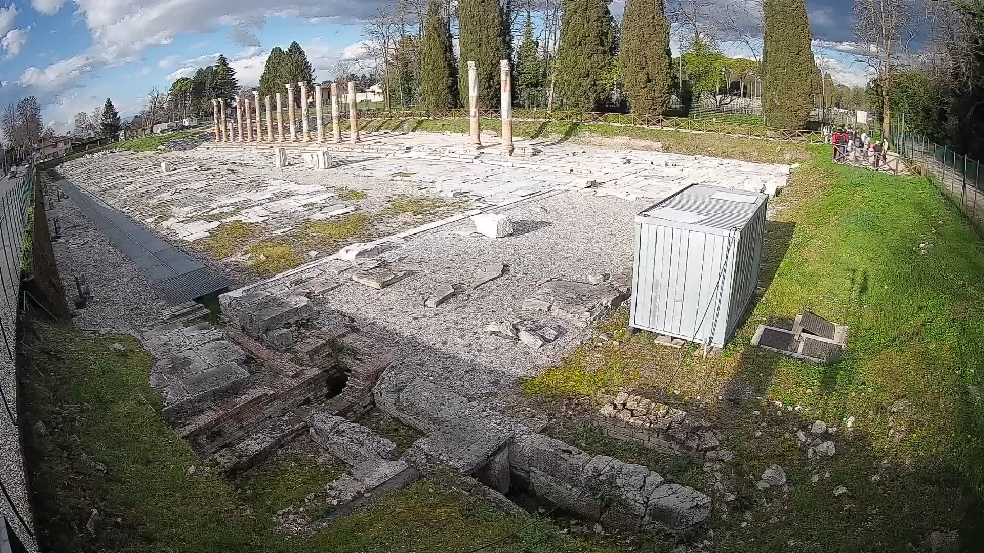 Webcam du Forum Romain d’Aquilée – Vue en direct du site antique