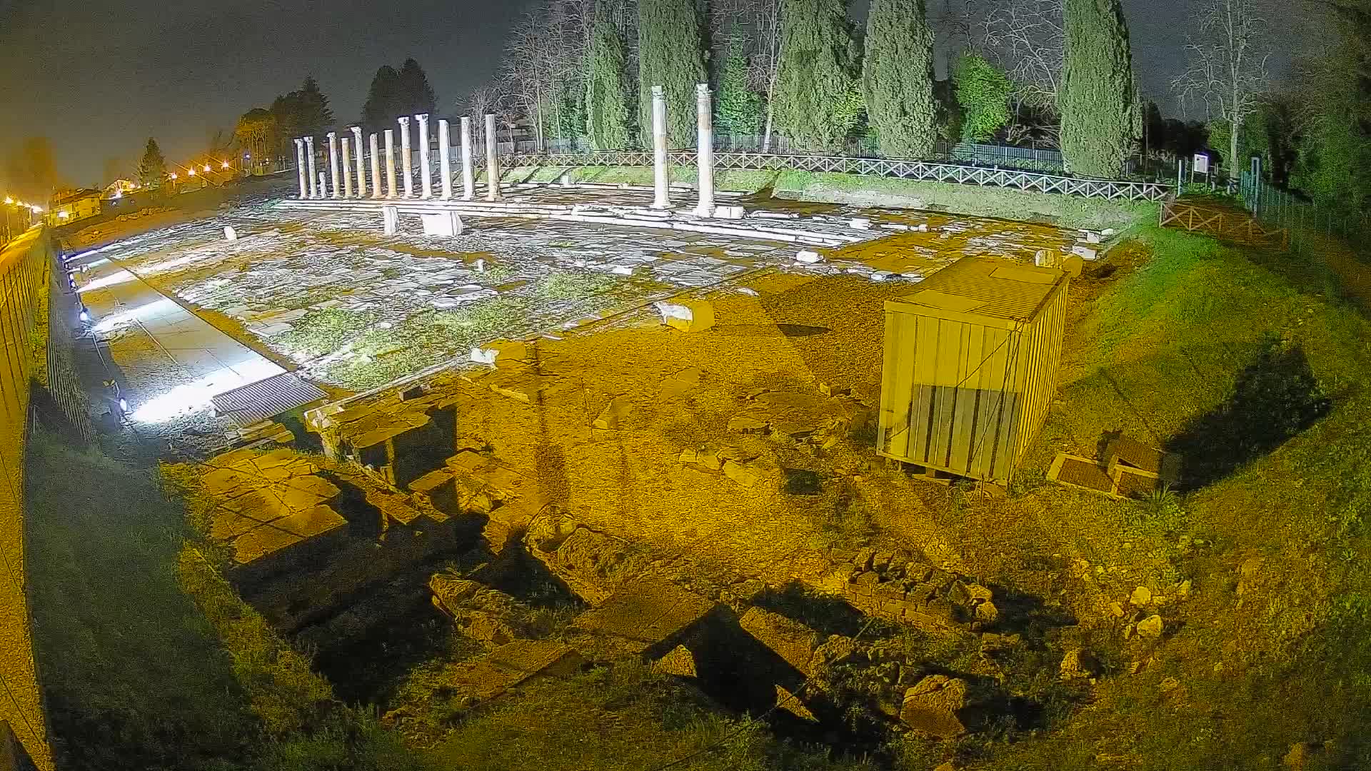 Webcam Foro Romano di Aquileia – Vista live sull’antico Foro