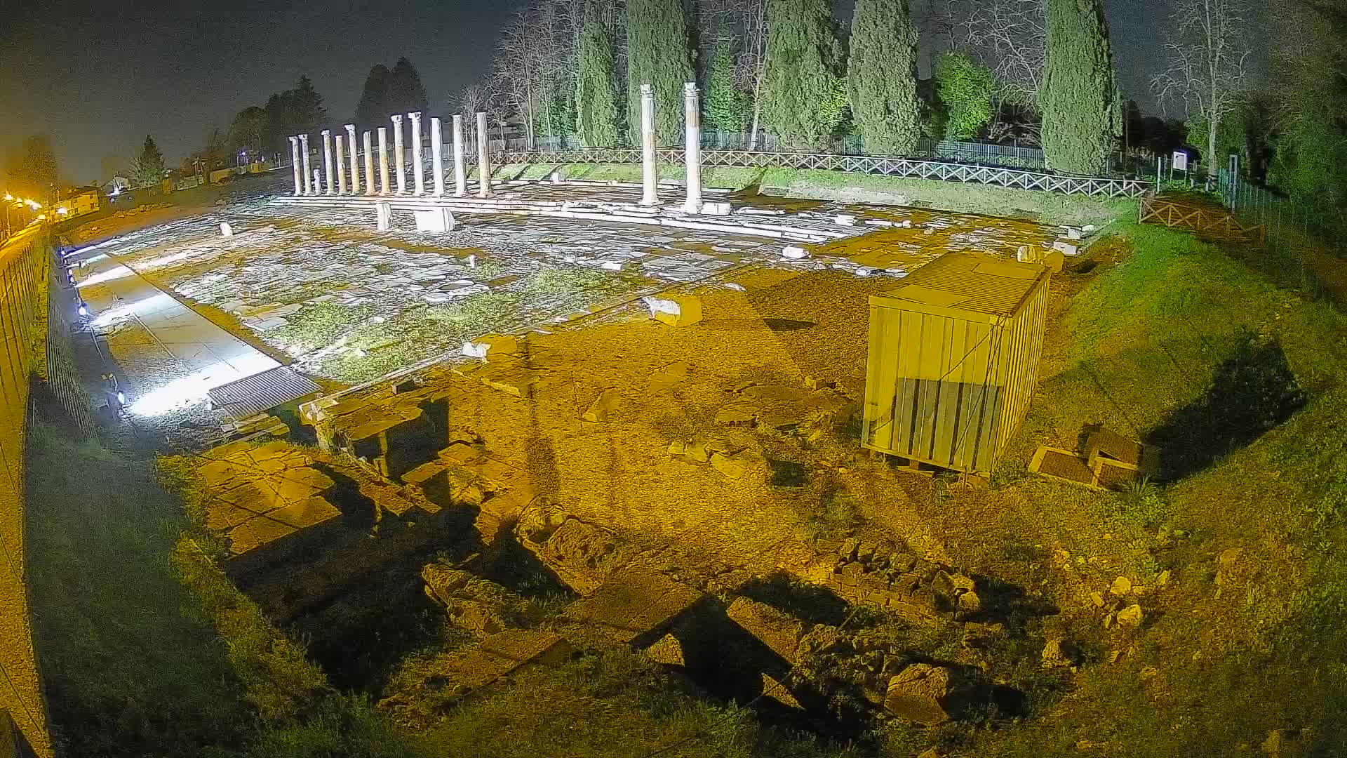 Webcam Foro Romano di Aquileia – Vista live sull’antico Foro