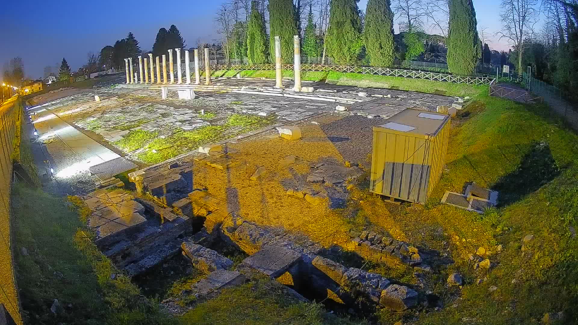 Webcam Foro Romano de Aquileia – Vista en vivo del Foro Romano