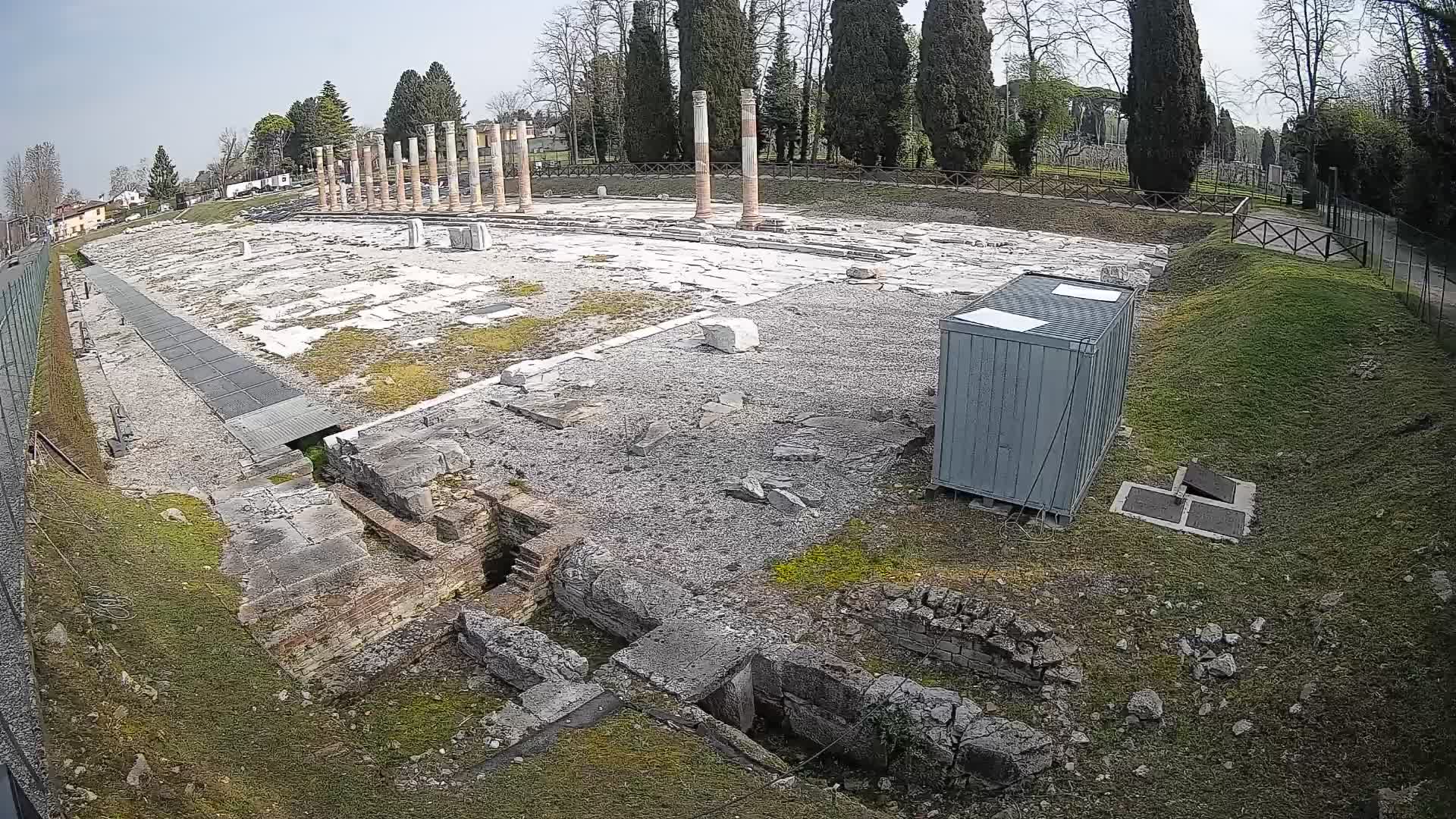 Webcam Foro Romano di Aquileia – Vista live sull’antico Foro