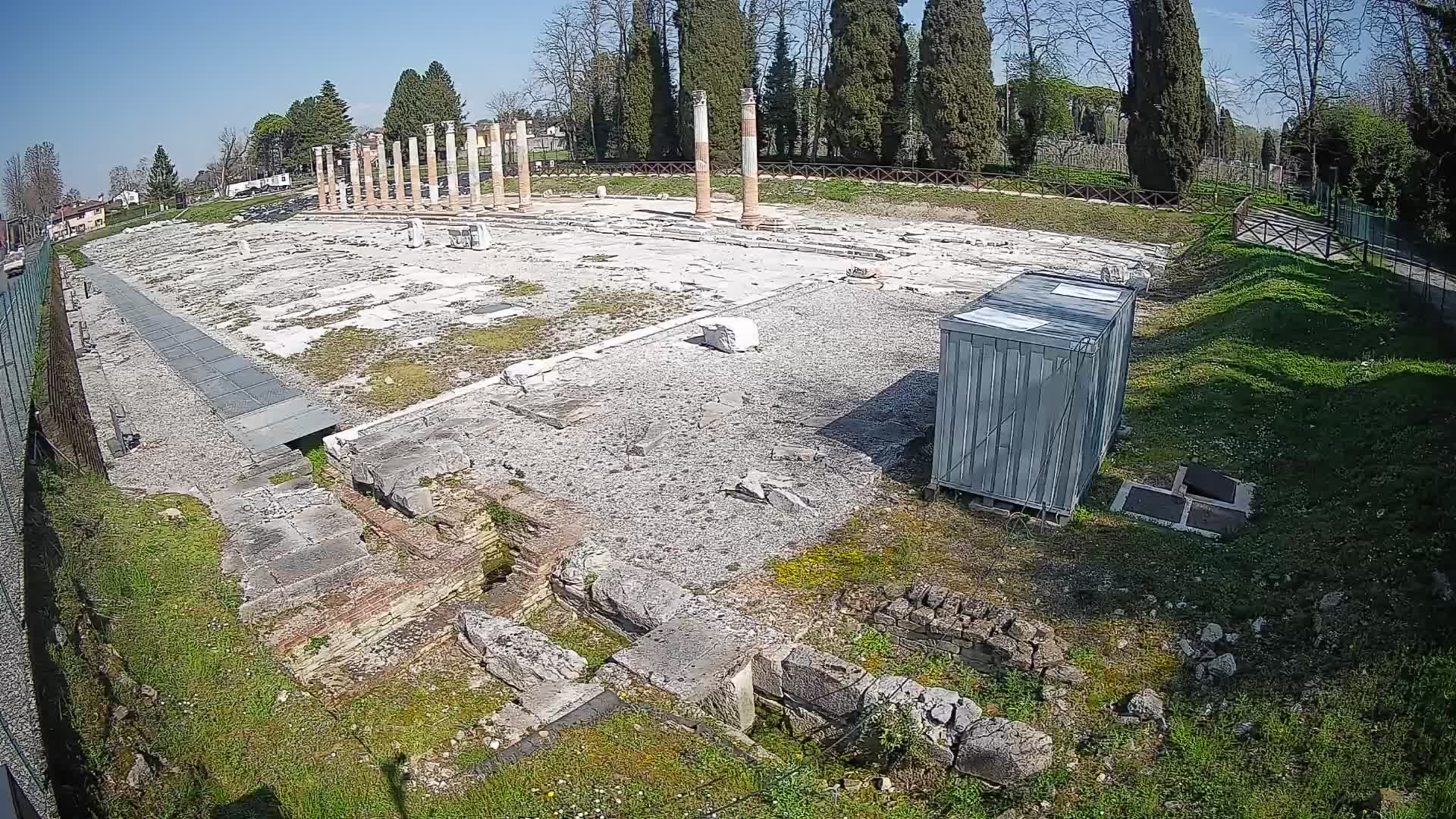 Webcam Foro Romano di Aquileia – Vista live sull’antico Foro