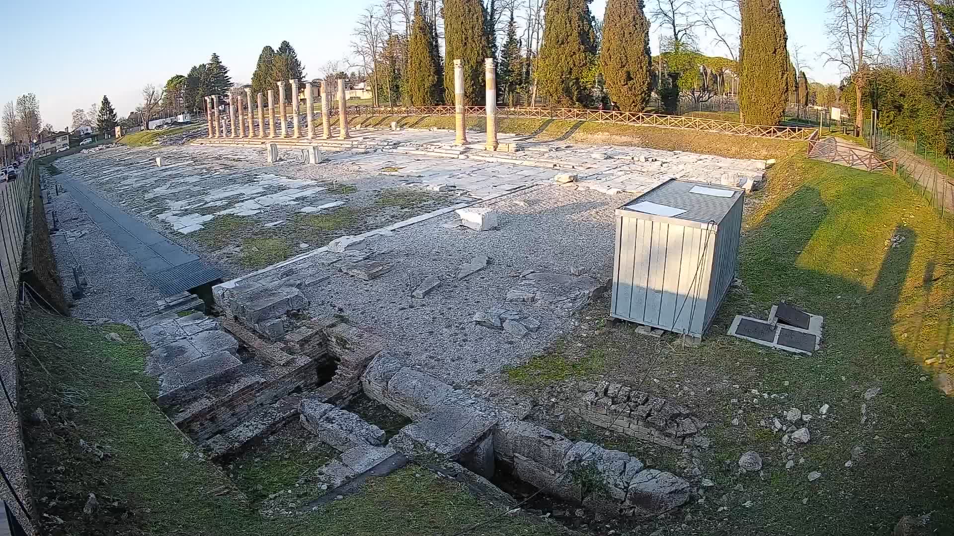 Webcam Foro Romano di Aquileia – Vista live sull’antico Foro
