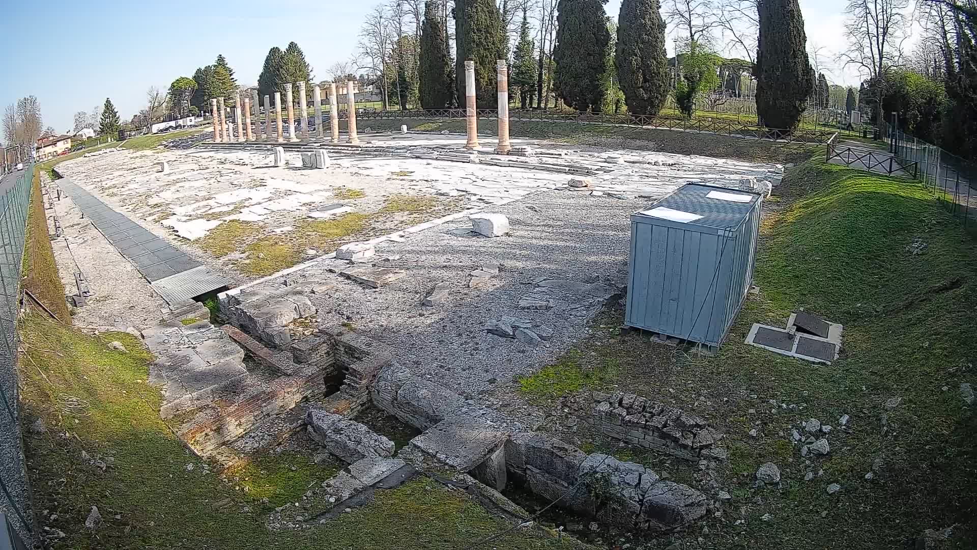 Webcam du Forum Romain d’Aquilée – Vue en direct du site antique
