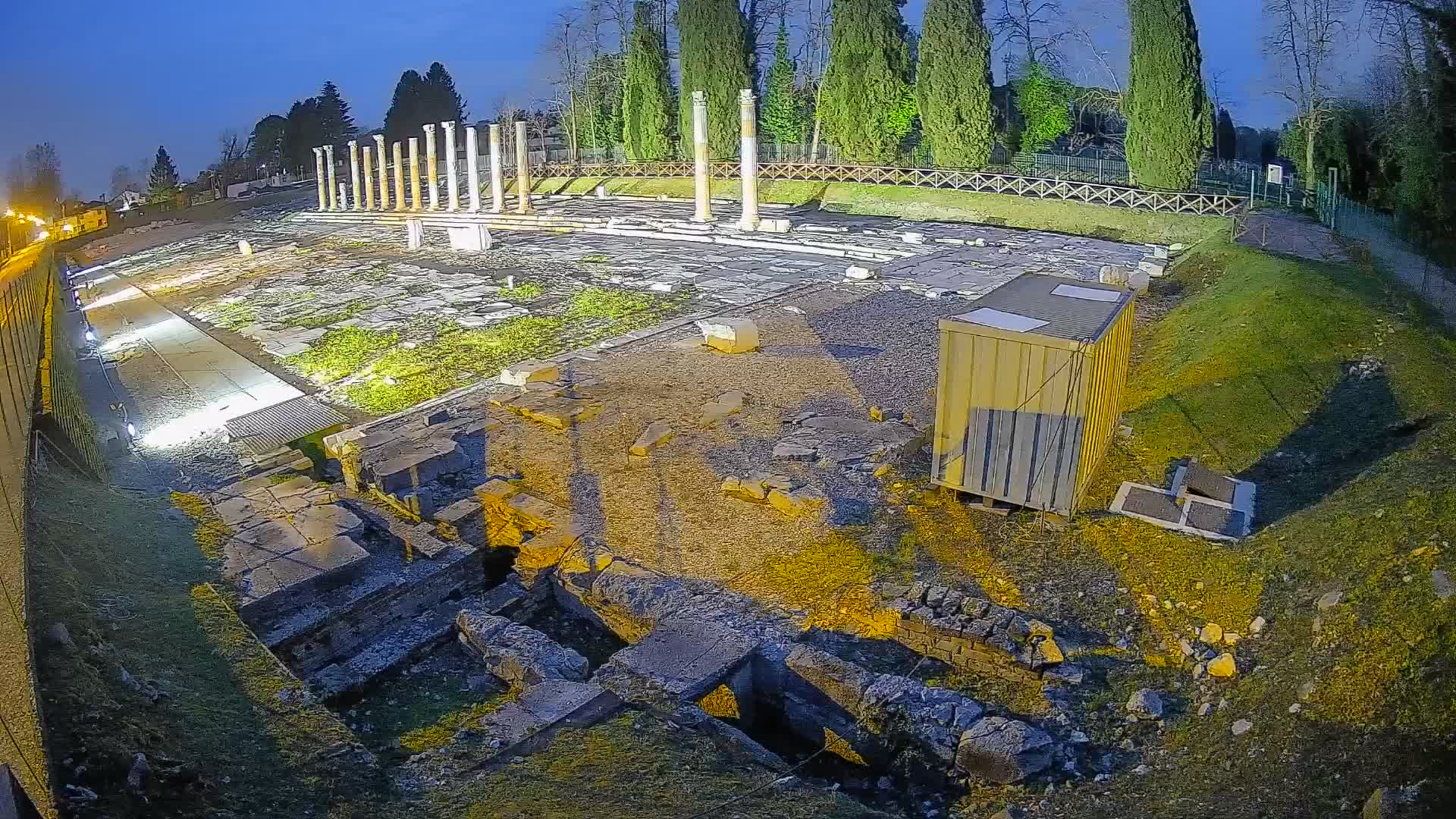 Webcam Forum Romanum von Aquileia – Liveblick auf das antike Zentrum