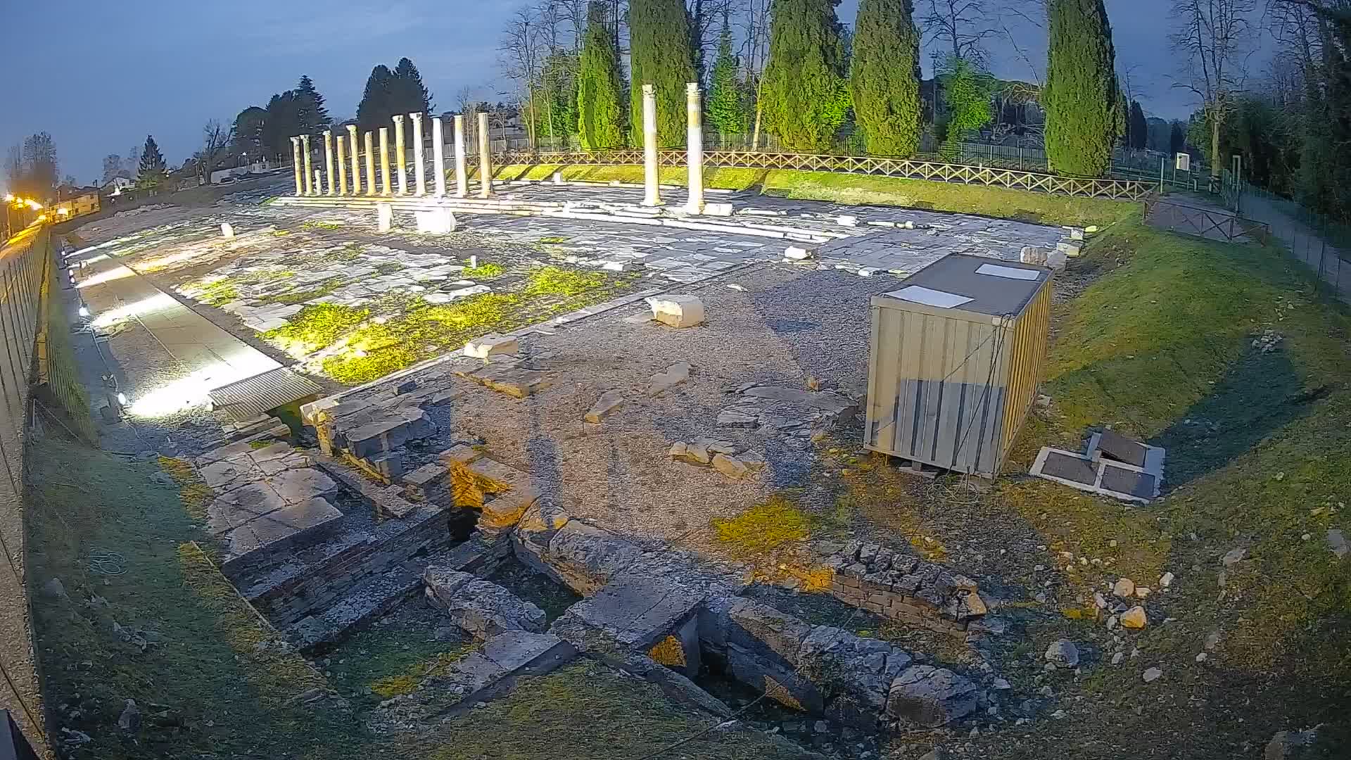 Webcam Foro Romano di Aquileia – Vista live sull’antico Foro