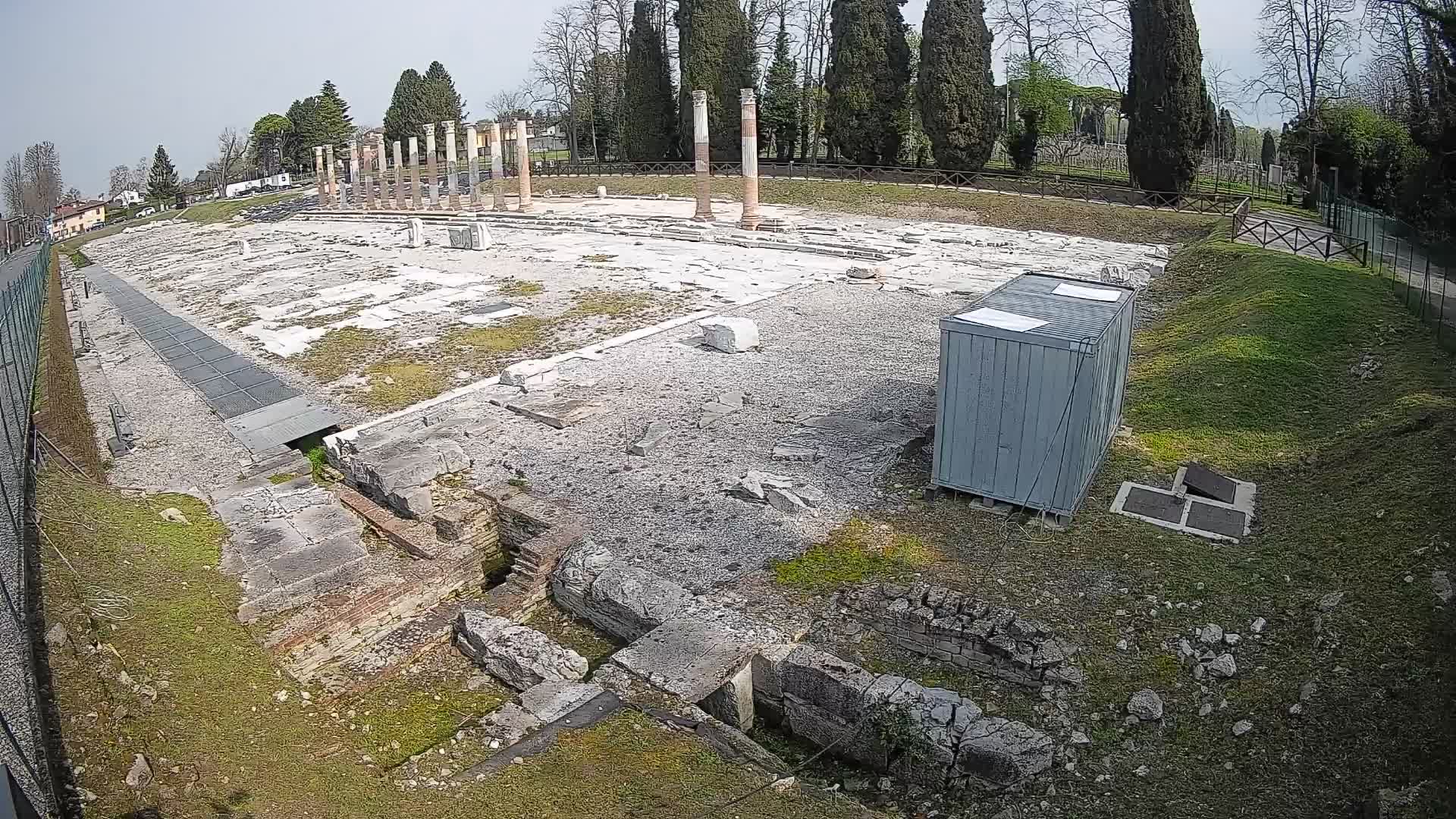 Webcam Foro Romano di Aquileia – Vista live sull’antico Foro