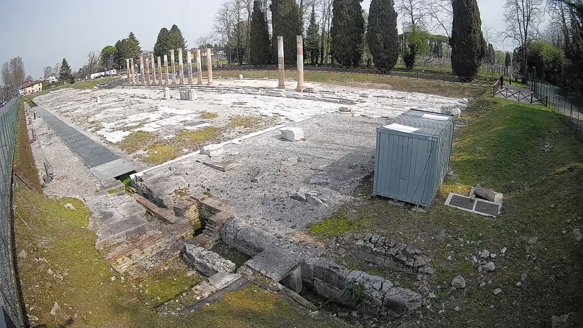 Webcam Foro Romano de Aquileia – Vista en vivo del Foro Romano