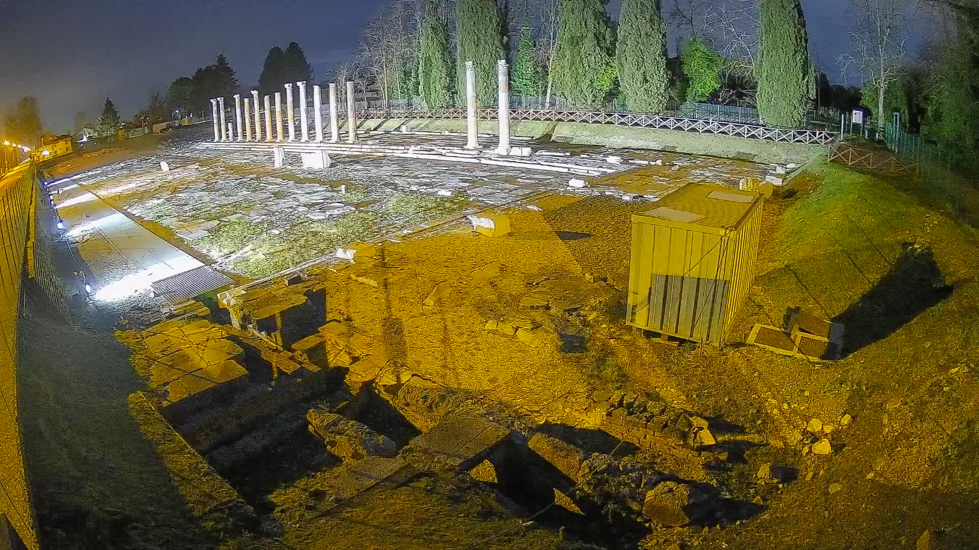 Webcam Foro Romano de Aquileia – Vista en vivo del Foro Romano