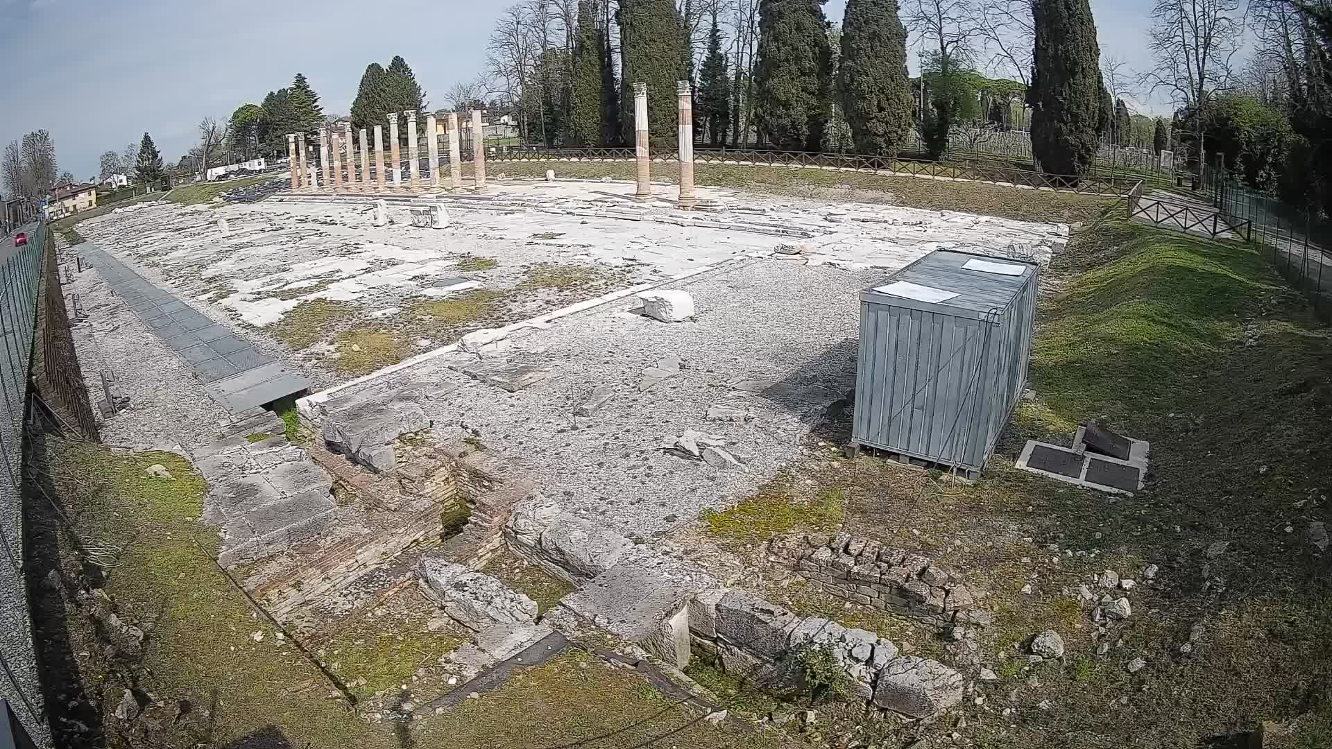 Webcam Foro Romano di Aquileia – Vista live sull’antico Foro