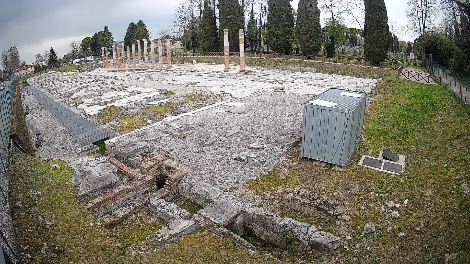 Webcam Foro Romano de Aquileia – Vista en vivo del Foro Romano