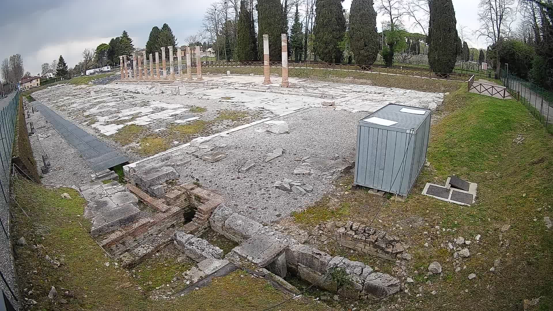 Webcam Foro Romano di Aquileia – Vista live sull’antico Foro