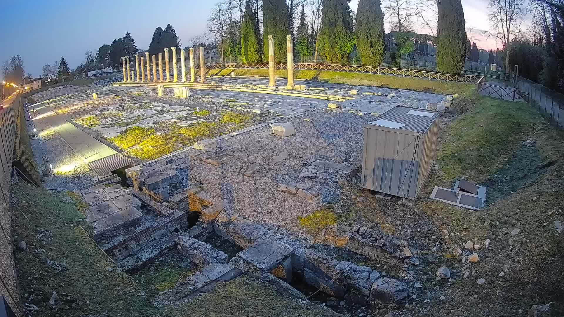 Webcam du Forum Romain d’Aquilée – Vue en direct du site antique