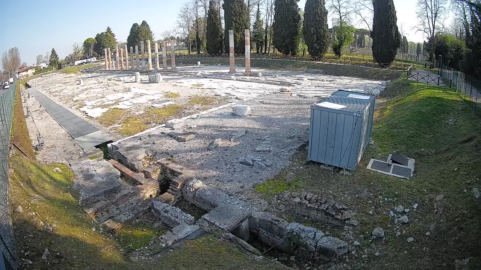 Webcam du Forum Romain d’Aquilée – Vue en direct du site antique