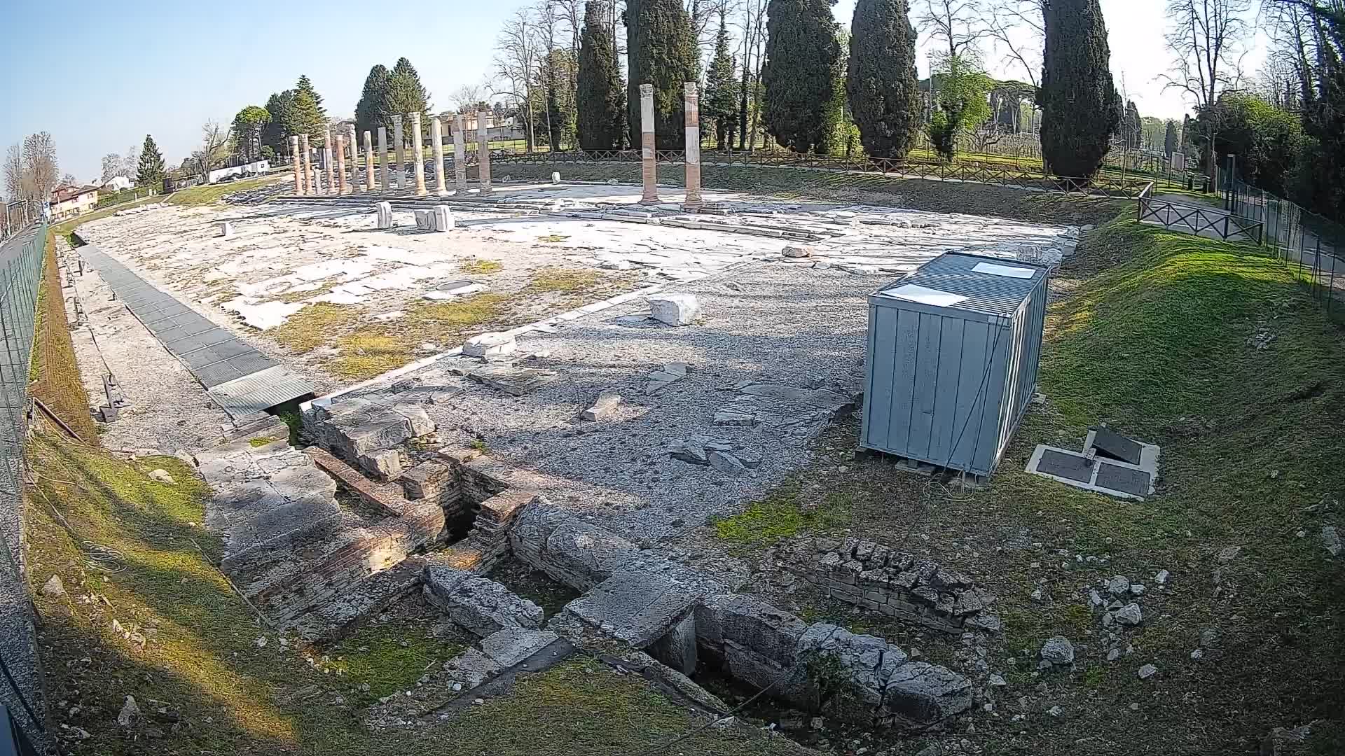 Webcam du Forum Romain d’Aquilée – Vue en direct du site antique