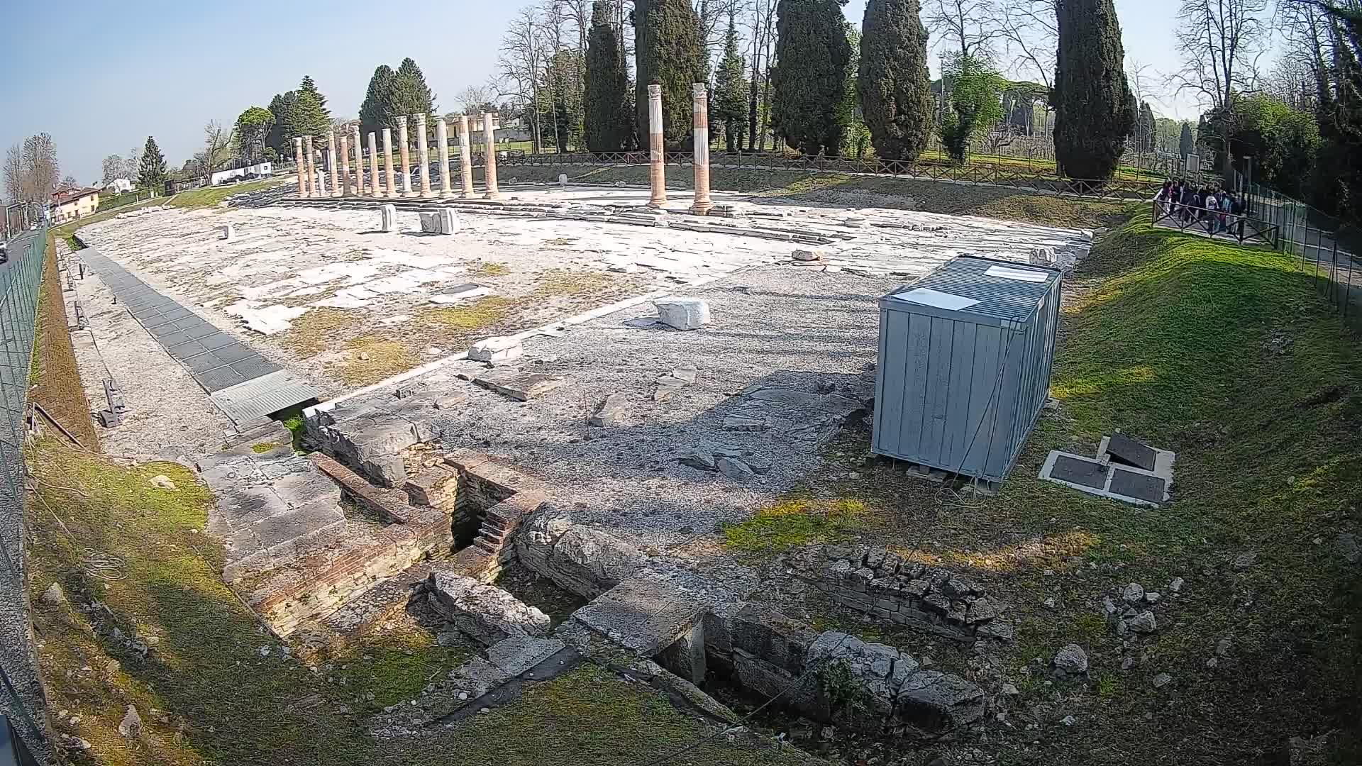 Webcam Foro Romano di Aquileia – Vista live sull’antico Foro
