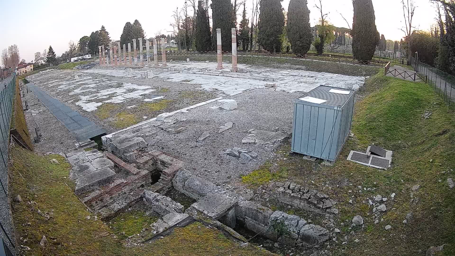 Webcam Foro Romano di Aquileia – Vista live sull’antico Foro