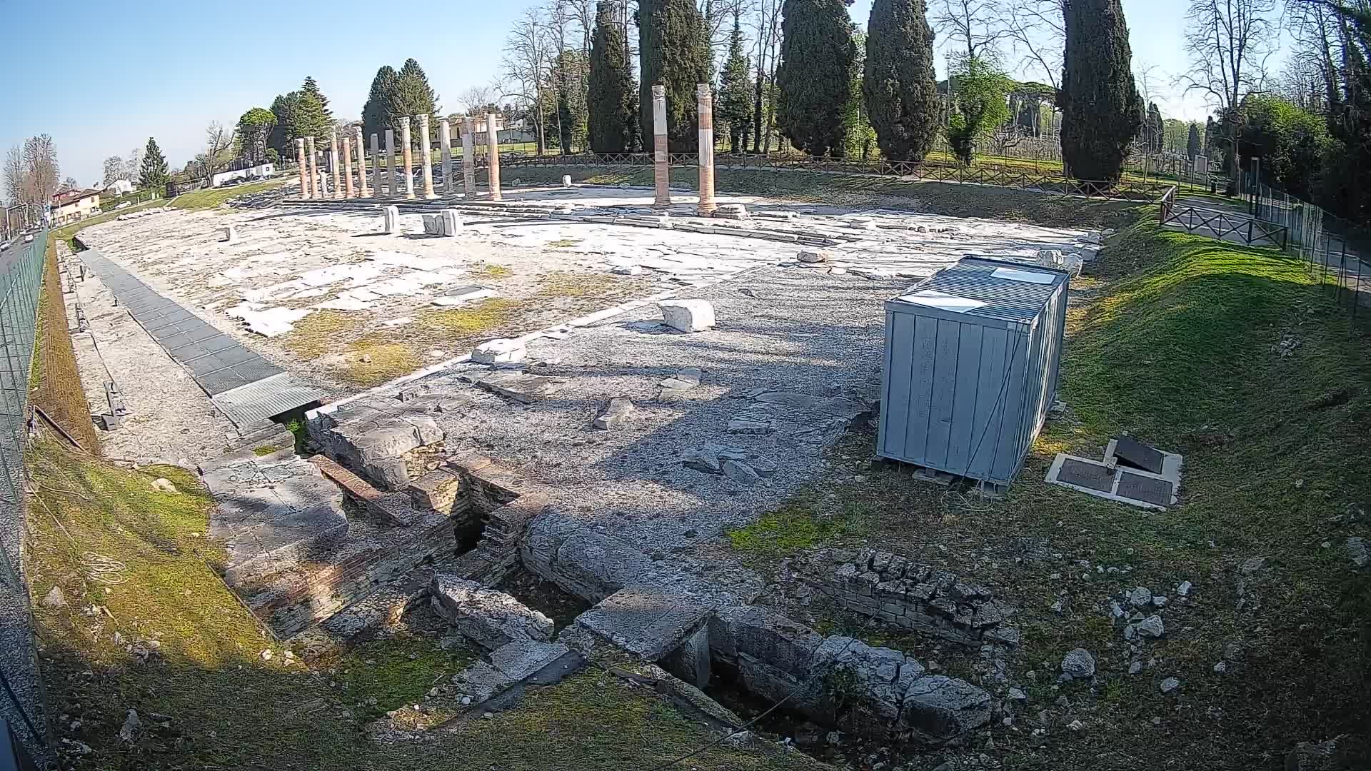 Webcam du Forum Romain d’Aquilée – Vue en direct du site antique