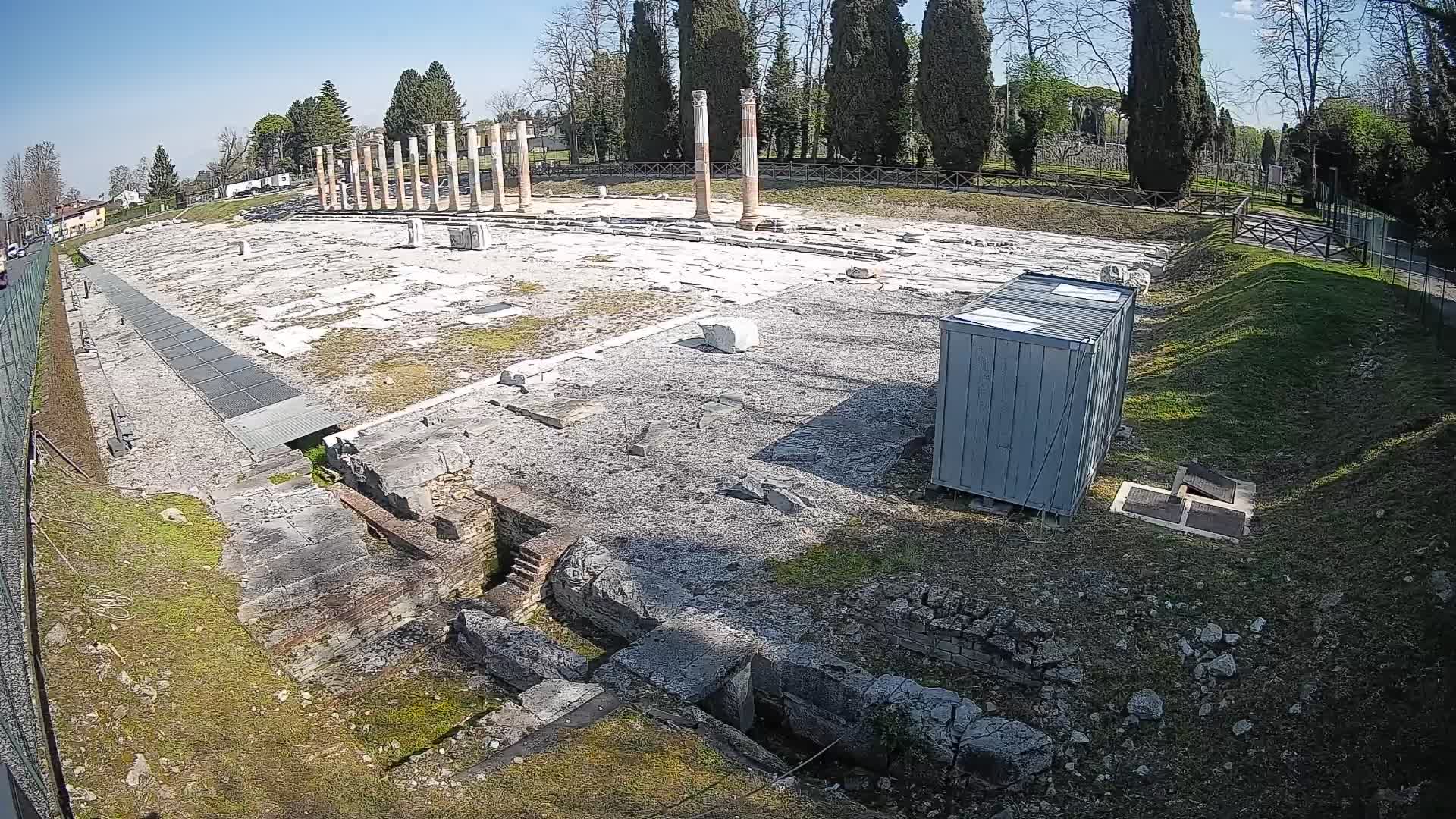 Webcam du Forum Romain d’Aquilée – Vue en direct du site antique