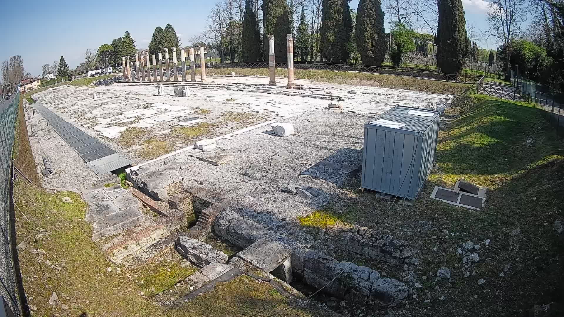 Webcam Forum Romanum von Aquileia – Liveblick auf das antike Zentrum