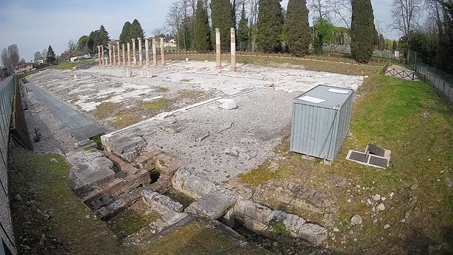 Webcam Foro Romano de Aquileia – Vista en vivo del Foro Romano