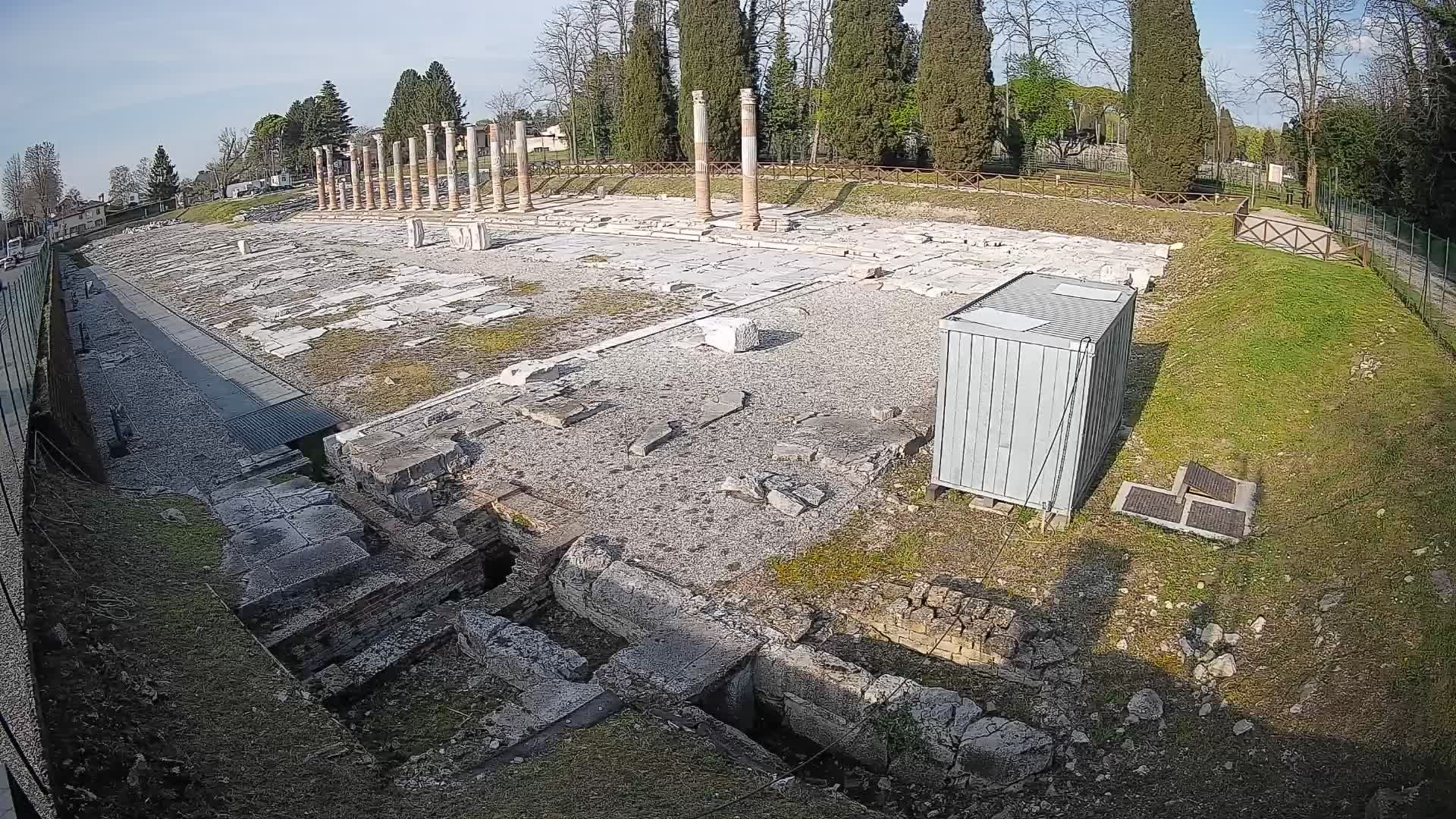 Webcam Foro Romano de Aquileia – Vista en vivo del Foro Romano