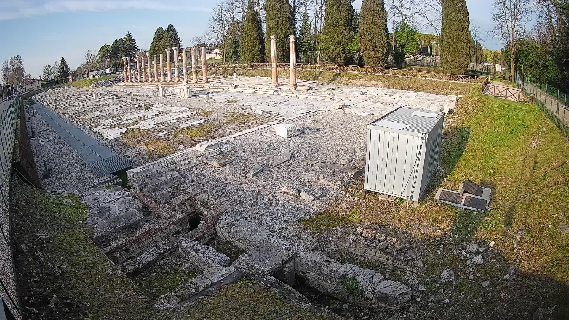 Webcam Foro Romano de Aquileia – Vista en vivo del Foro Romano