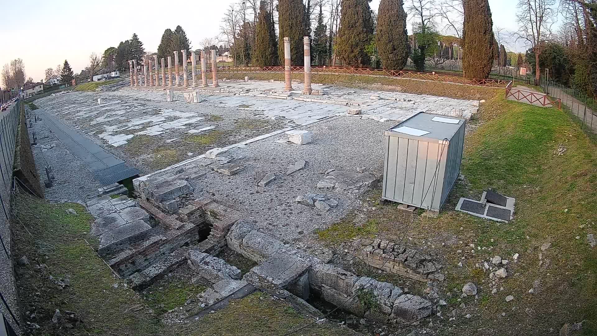 Webcam Foro Romano de Aquileia – Vista en vivo del Foro Romano