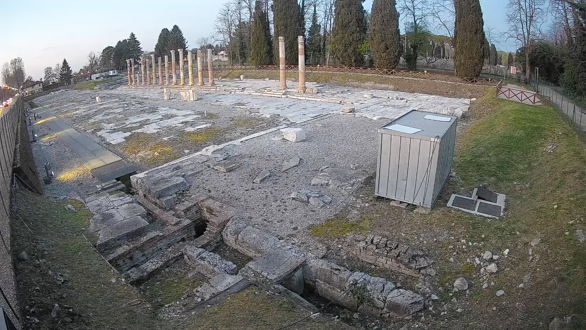 Webcam du Forum Romain d’Aquilée – Vue en direct du site antique